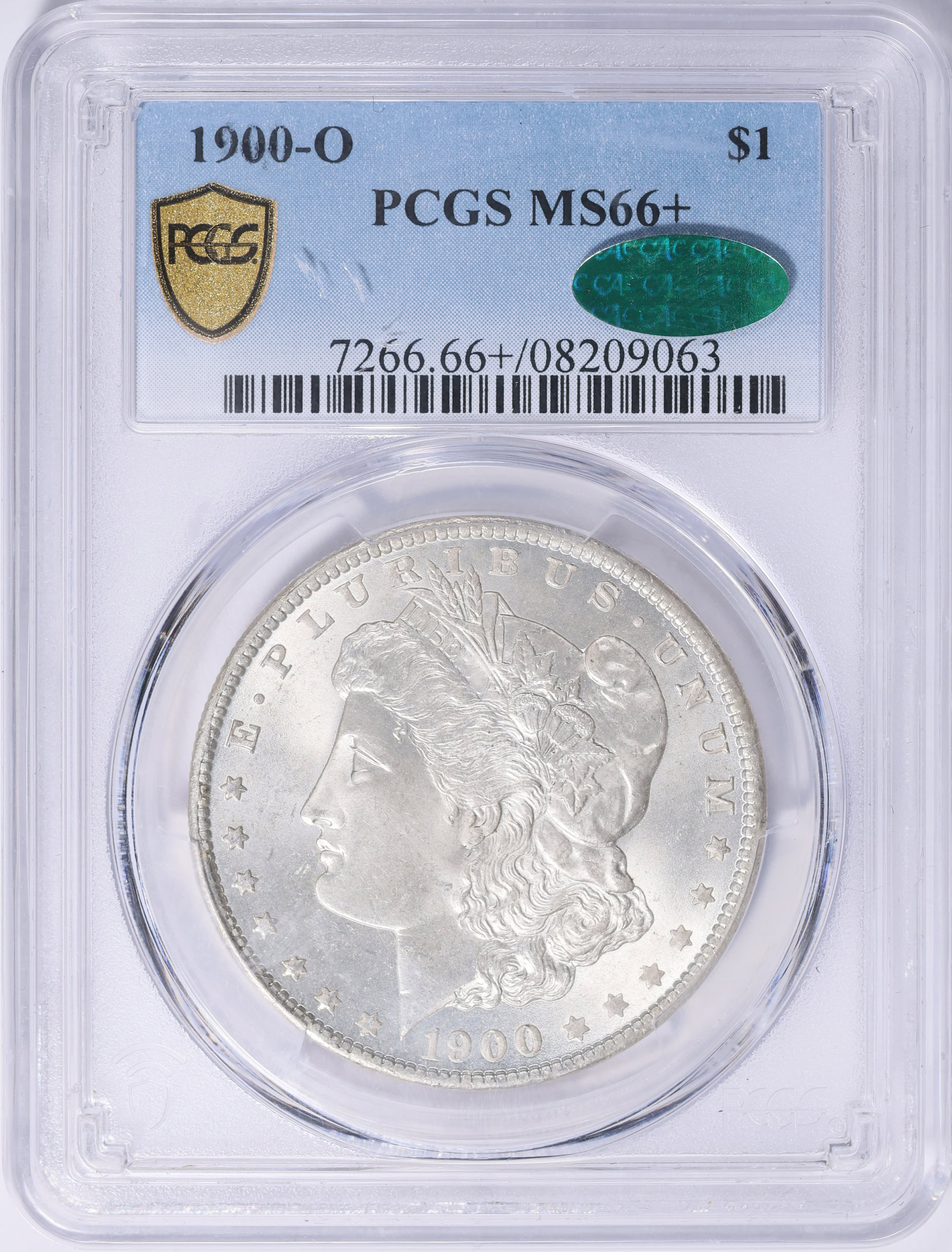 1900-O Morgan Silver Dollar PCGS MS-66+ (CAC Green) (Item 2083623