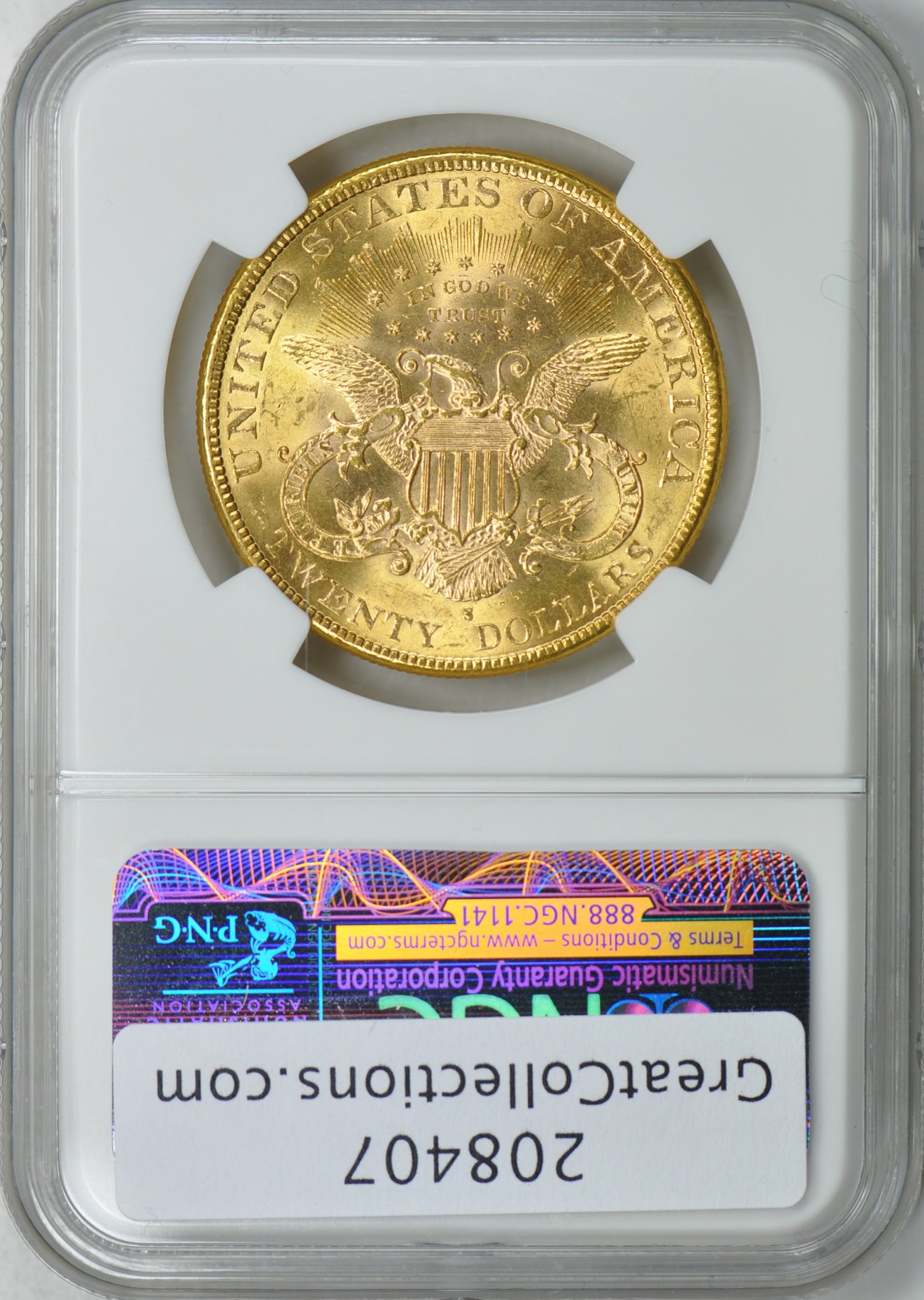 1897-S Liberty Gold Double Eagle NGC AU-58 (Item 208407