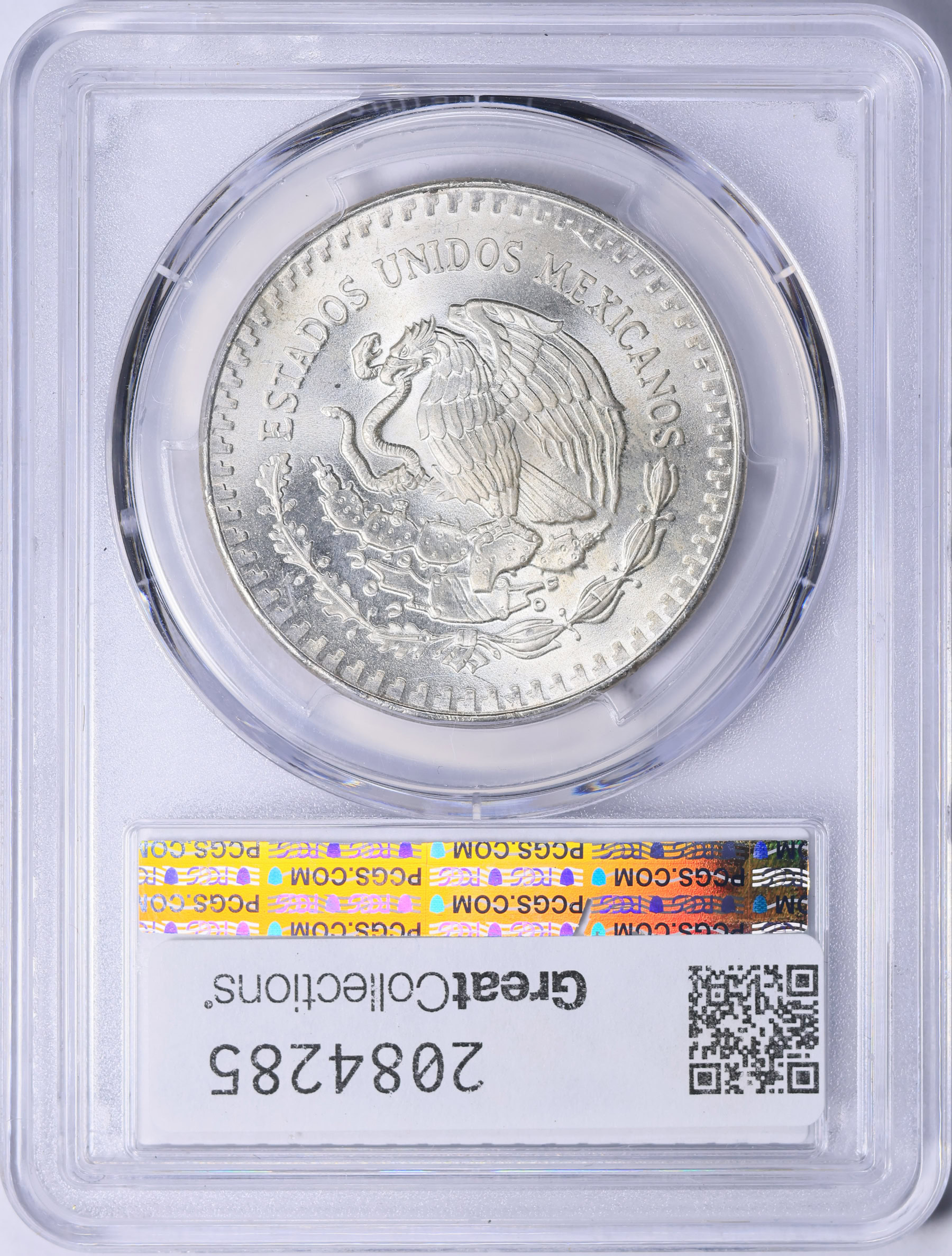 Mexico 1984-Mo Silver Onza Libertad KM-494.1 PCGS MS-67 (Toned