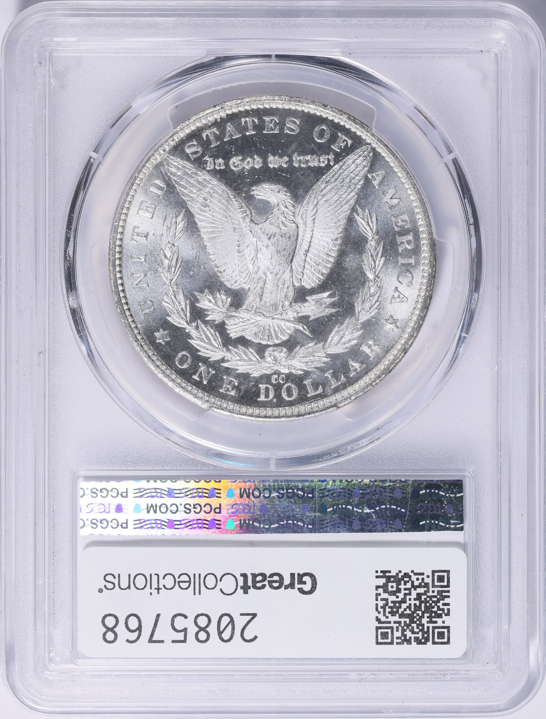 1883-CC Morgan Silver Dollar PCGS MS-66 PL (CAC Green) (Item