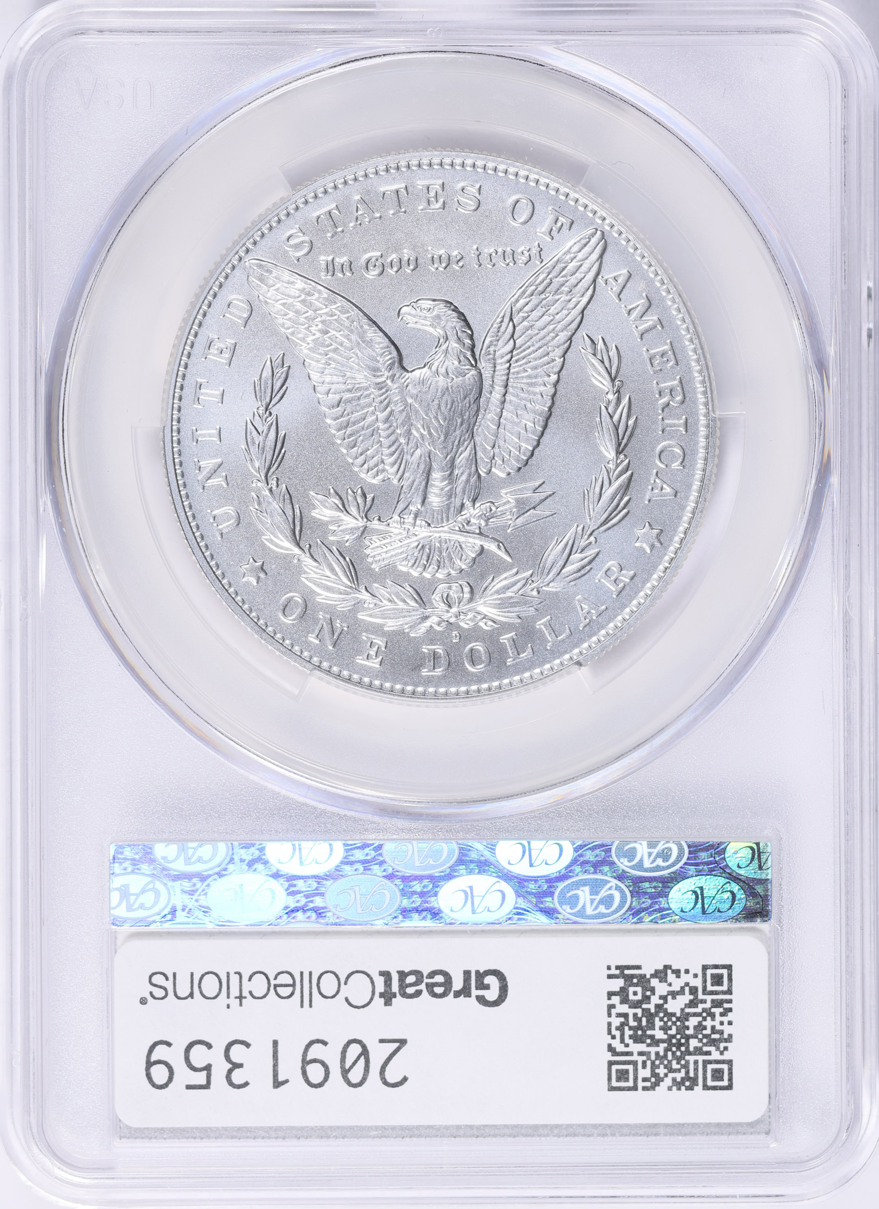 2021-D Morgan Silver Dollar 100th Anniversary CACG MS-70 (Item