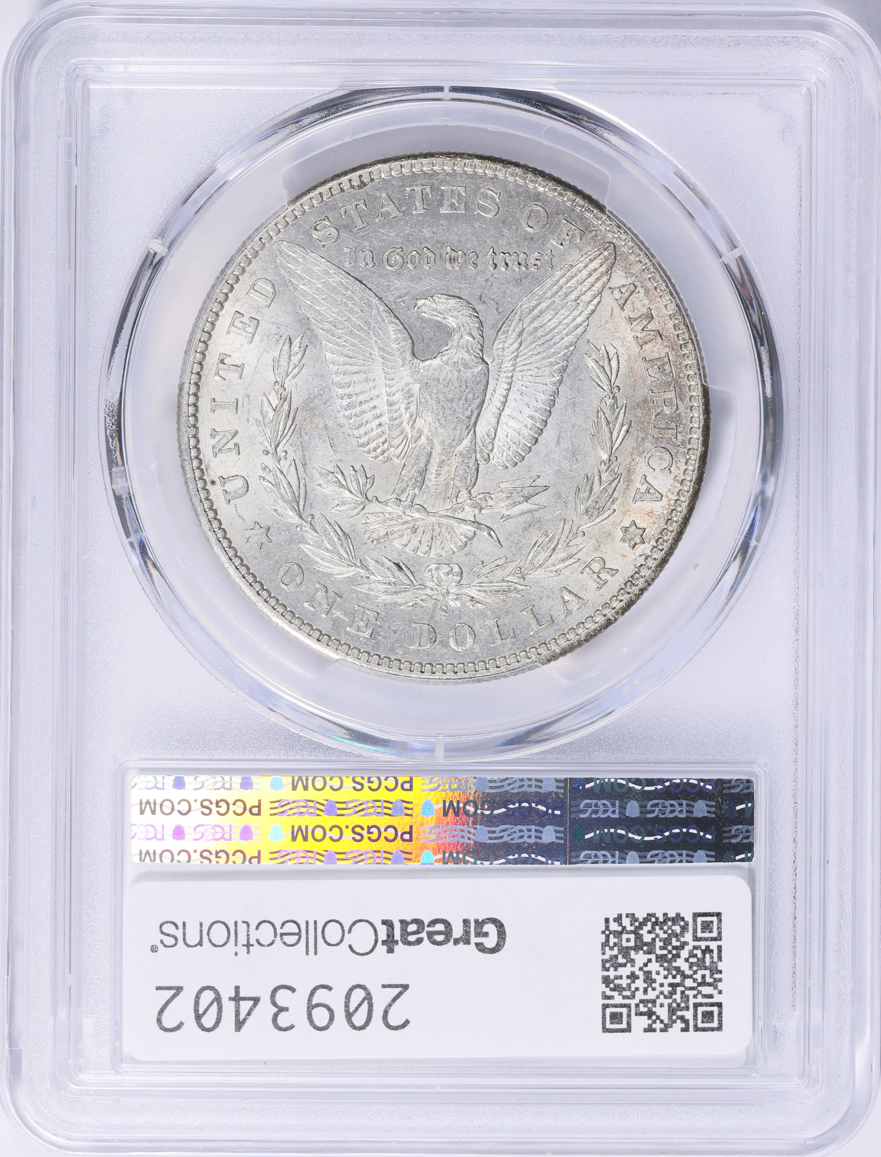 1901-S Morgan Silver Dollar PCGS AU-58 (Item 2093402 1901-S Morgan Silver Dollar PCGS AU-58 (Item 2093402