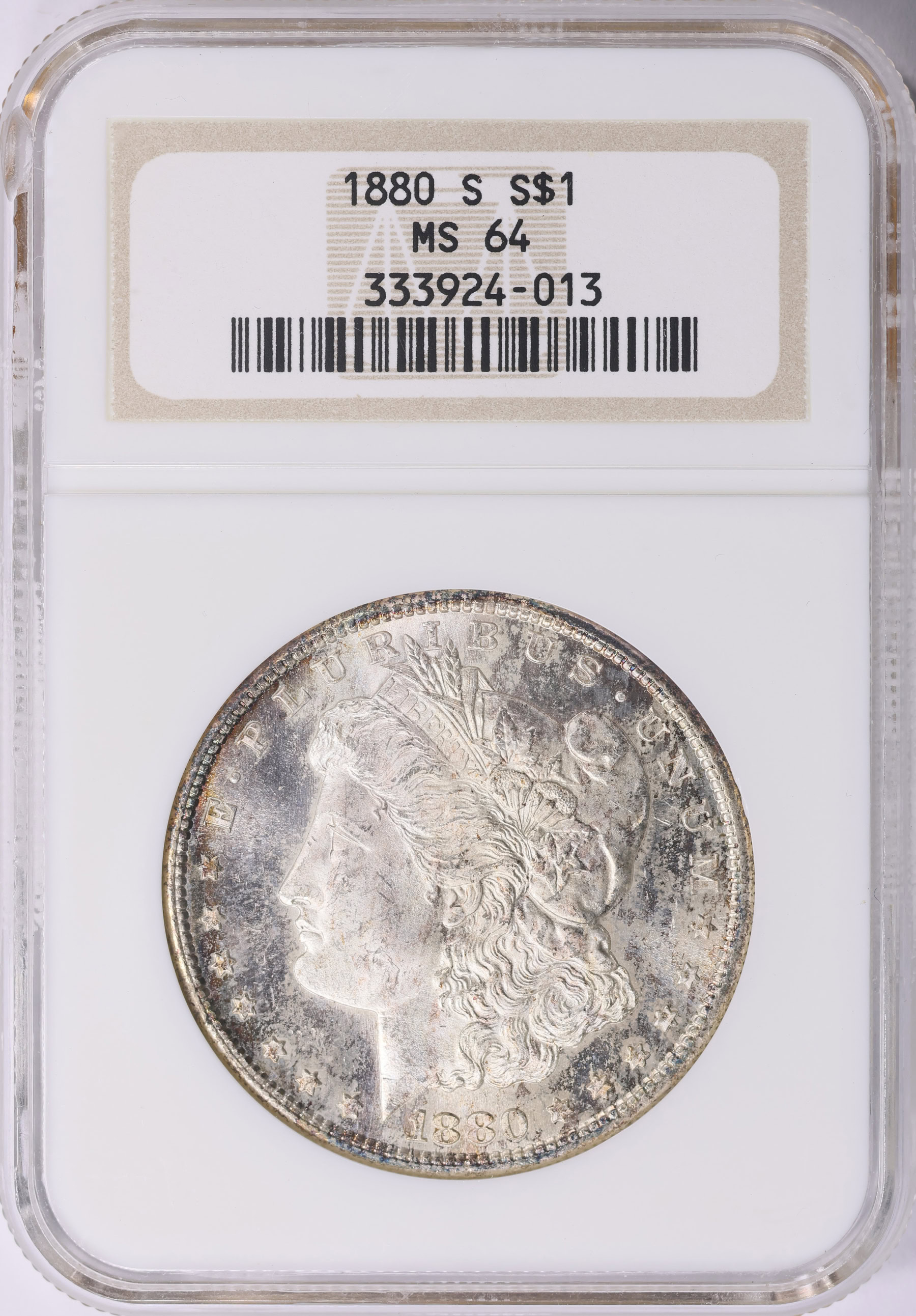 1880-S Morgan Silver Dollar NGC MS-64 (Toned) (Item 2094574 ...
