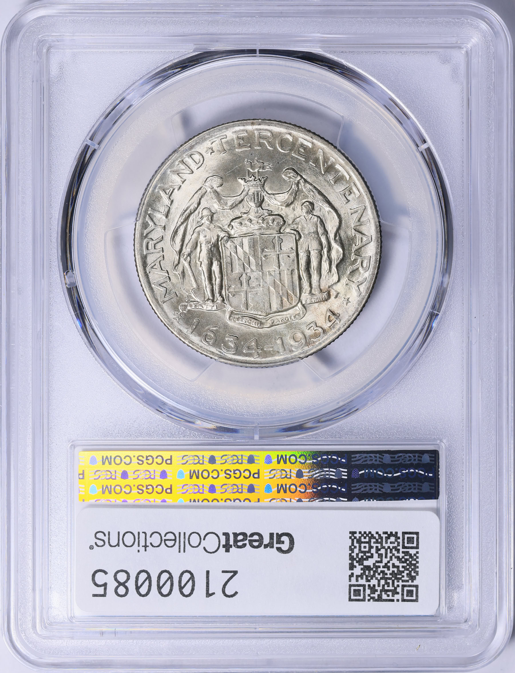 NGC MS65 1934年　メリーランド記念銀貨 1934 Maryland Tercentenary Half Dollar PCGS MS-65 (Toned) (Item