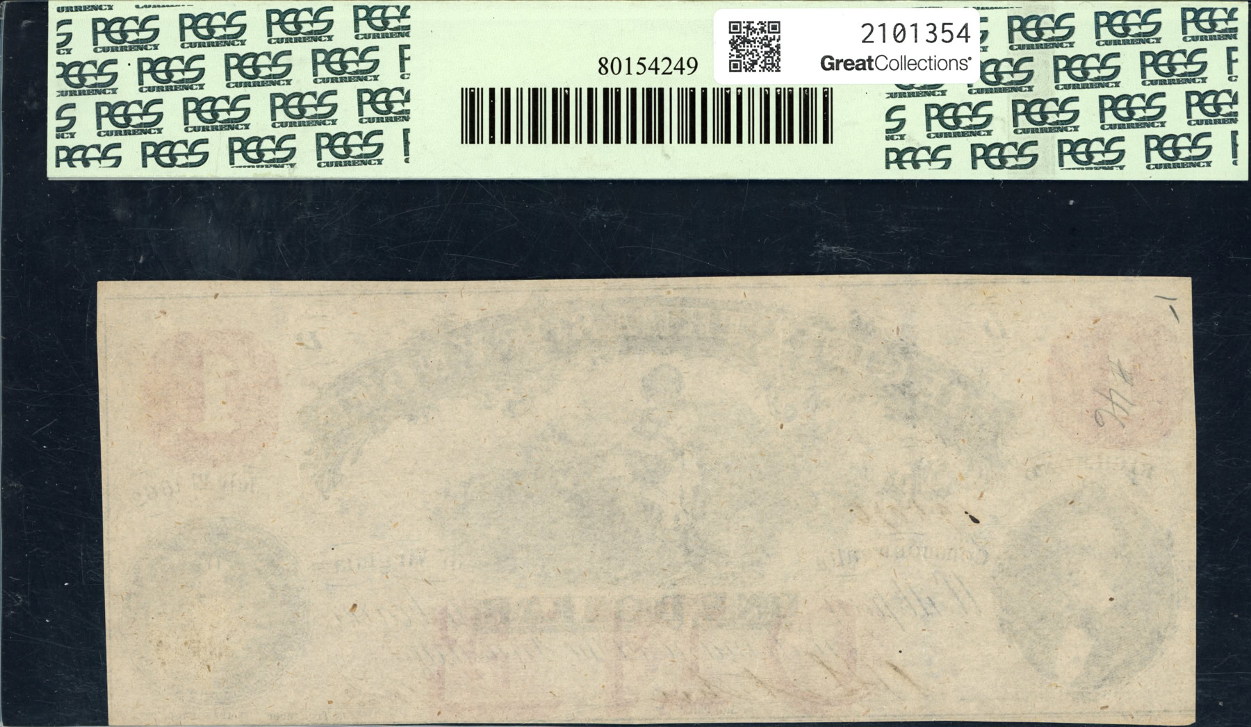 1862 Richmond, Virginia $1 Virginia Treasury Note PCGS Currency Choice ...