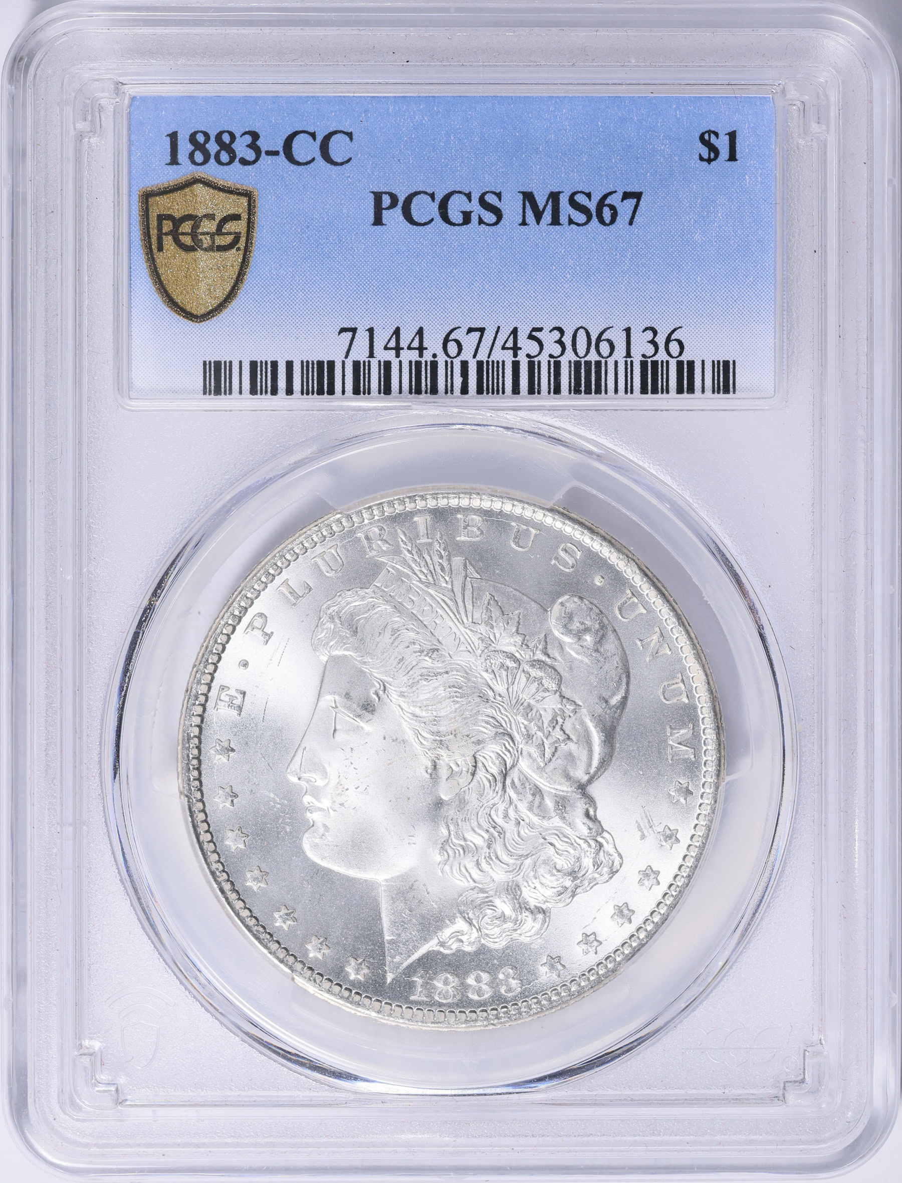 1883-CC Morgan Silver Dollar PCGS MS-67 (Item 2104563 ...