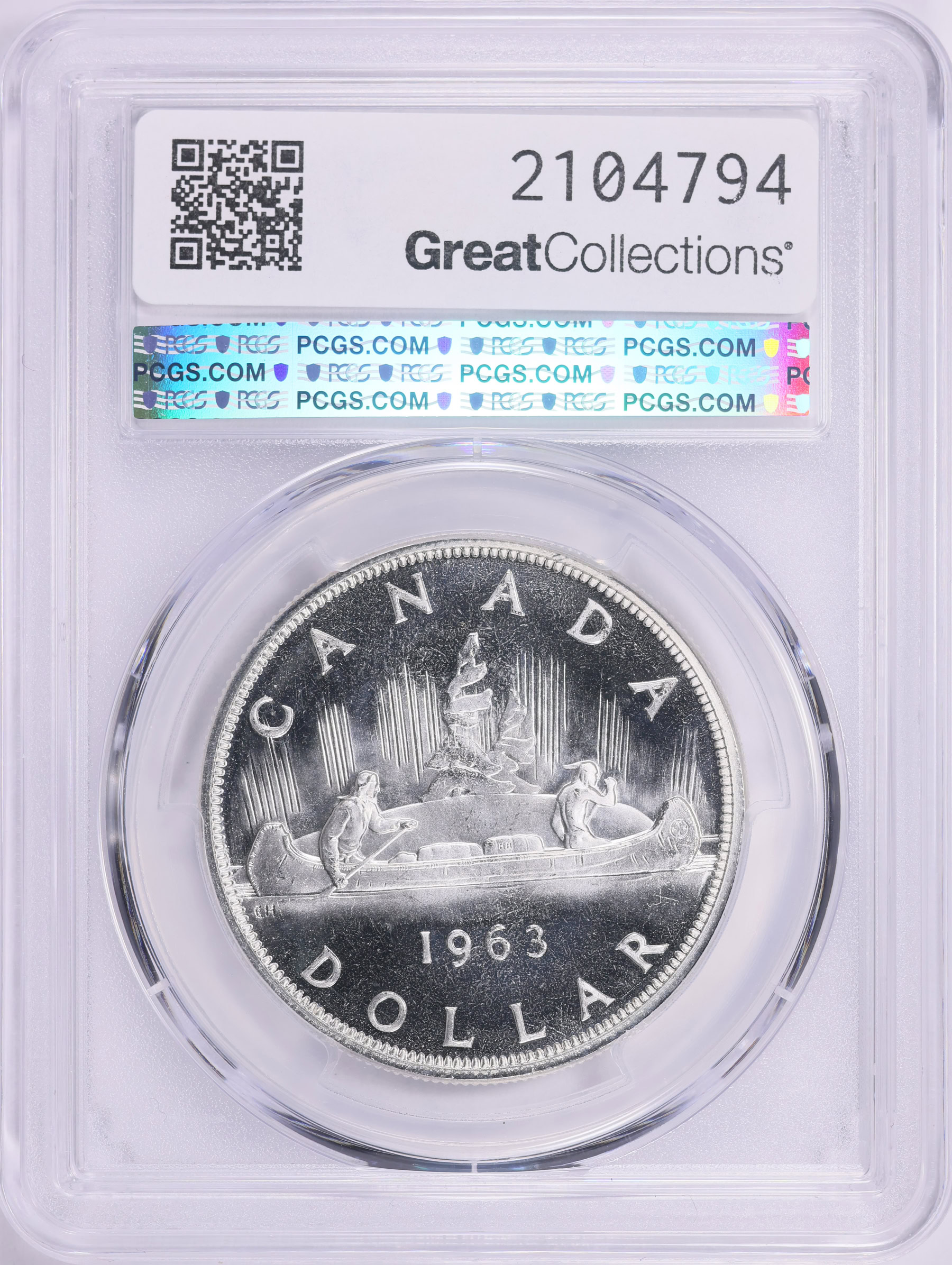 Canada 1963 Silver Dollar KM-54 PCGS PL-66 CAMEO (Item 2104794 ...