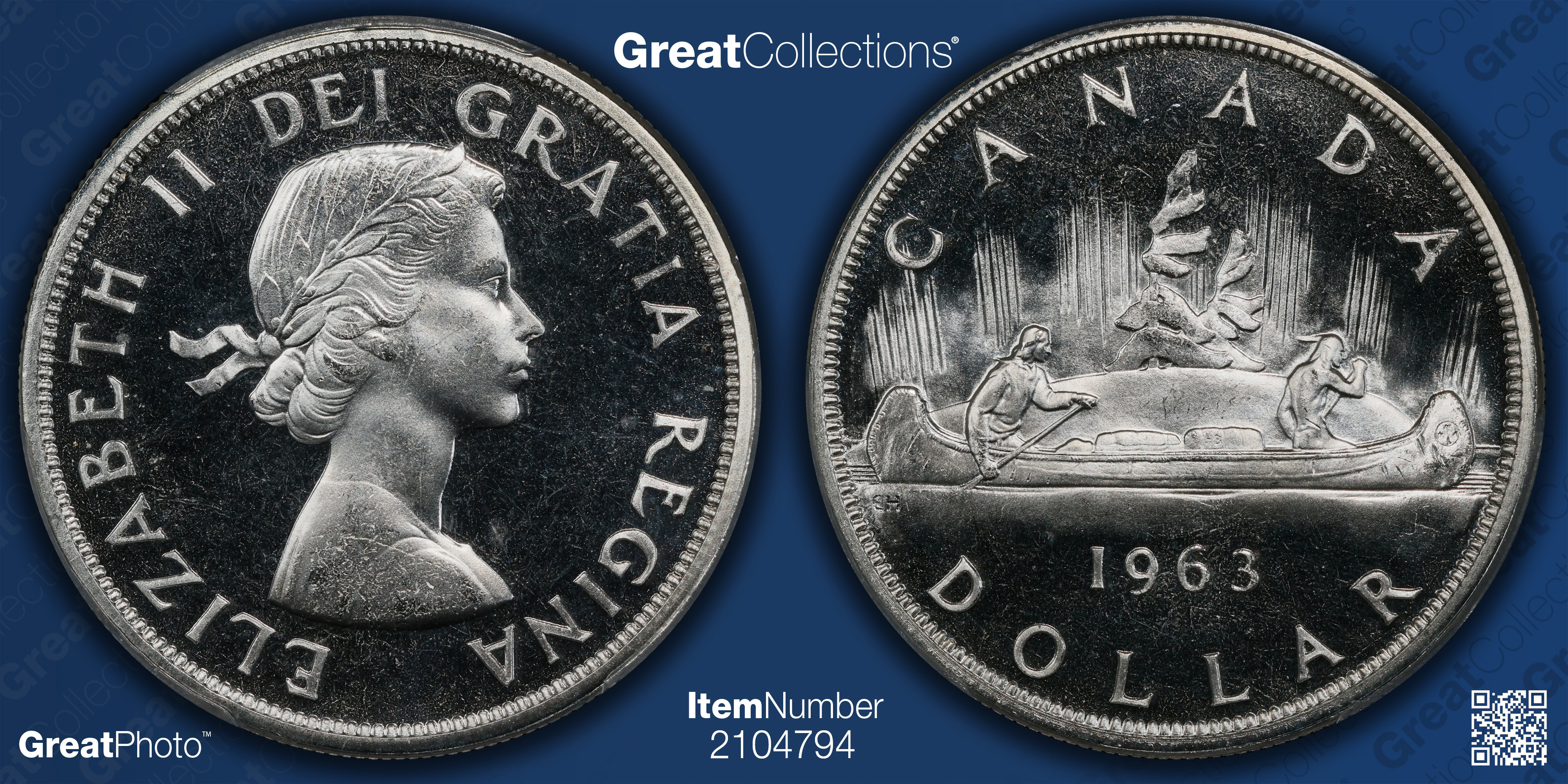 Canada 1963 Silver Dollar KM-54 PCGS PL-66 CAMEO (Item 2104794 ...