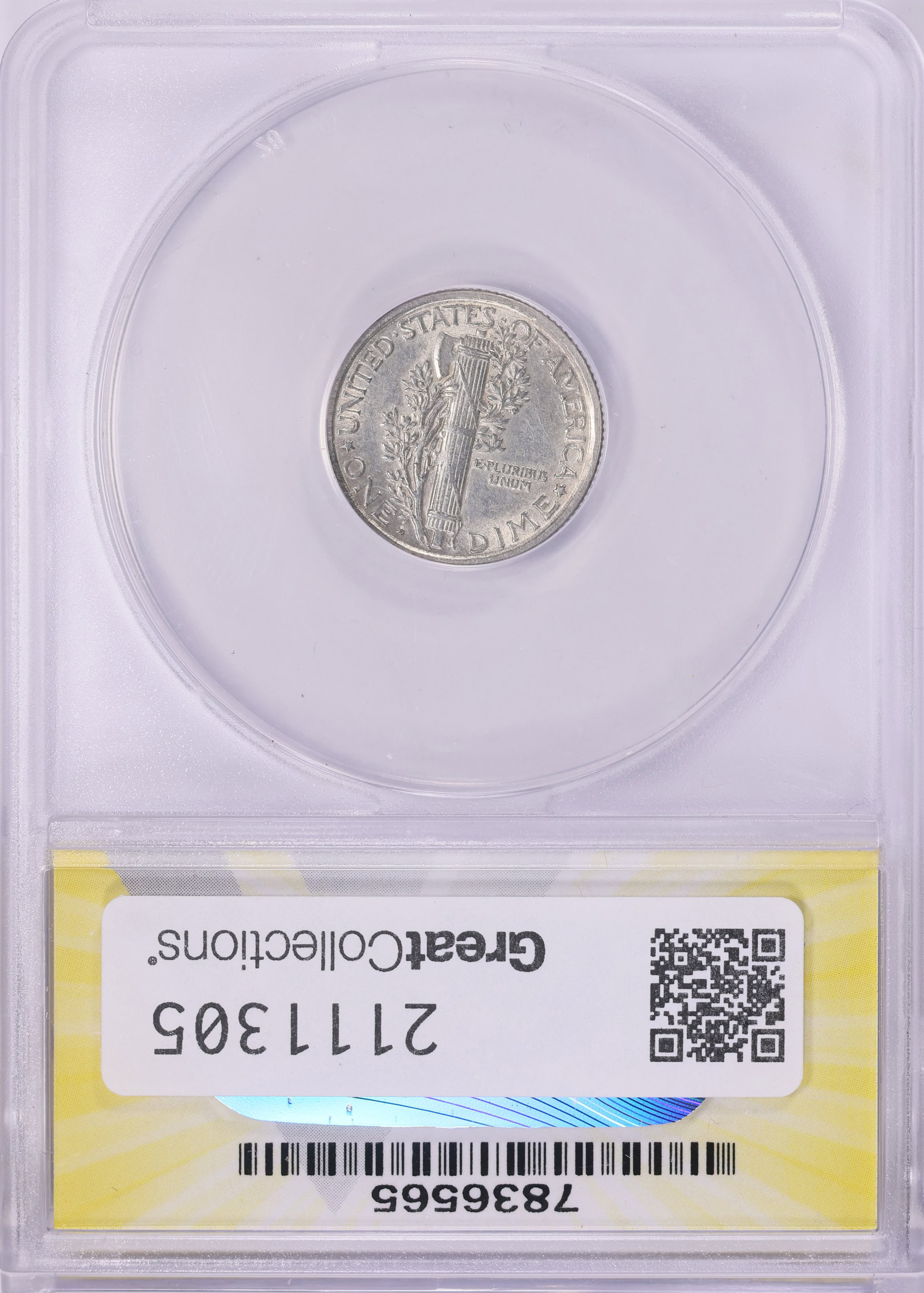 1918-D Mercury Dime ANACS AU-55 Details (Item 2111305 ...