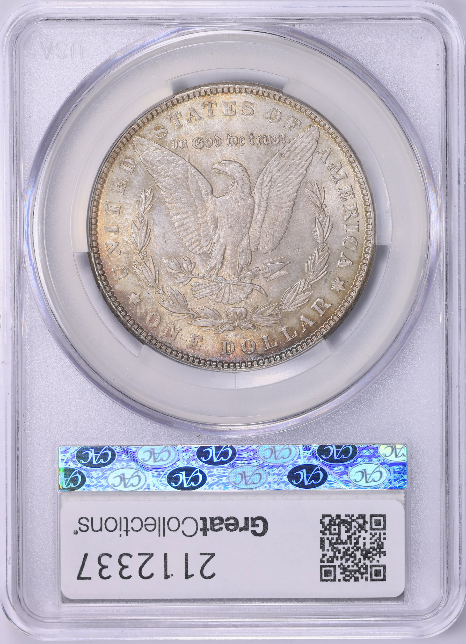 1889 Morgan Silver Dollar CACG MS-64 (Toned) (Item 2112337 ...
