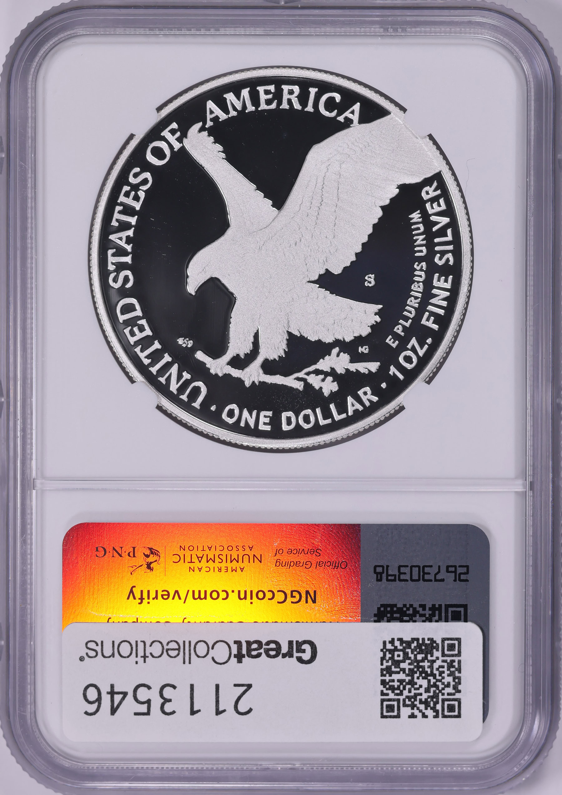 2023-S $1 Silver Eagle NGC Proof-70 UC (Thomas J. Uram Signed Label ...
