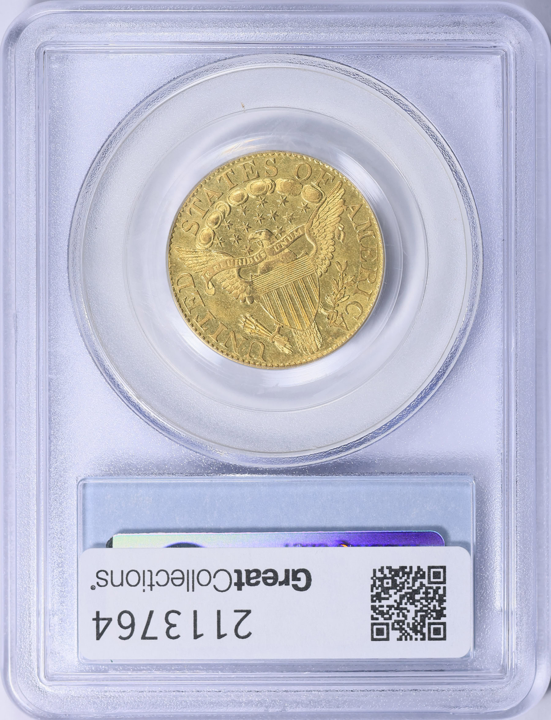 1800 Capped Bust Right Gold Half Eagle PCGS AU-53 (Item 2113764
