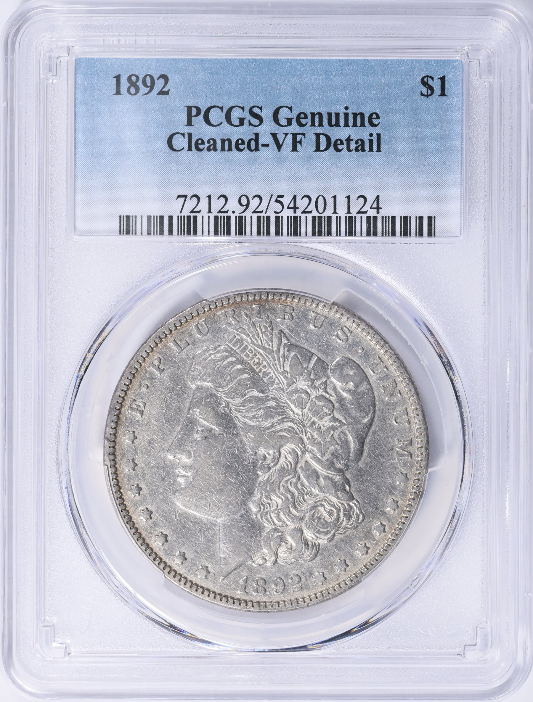 1892 Morgan Silver Dollar PCGS Genuine VF Details (Item 2113850 ...