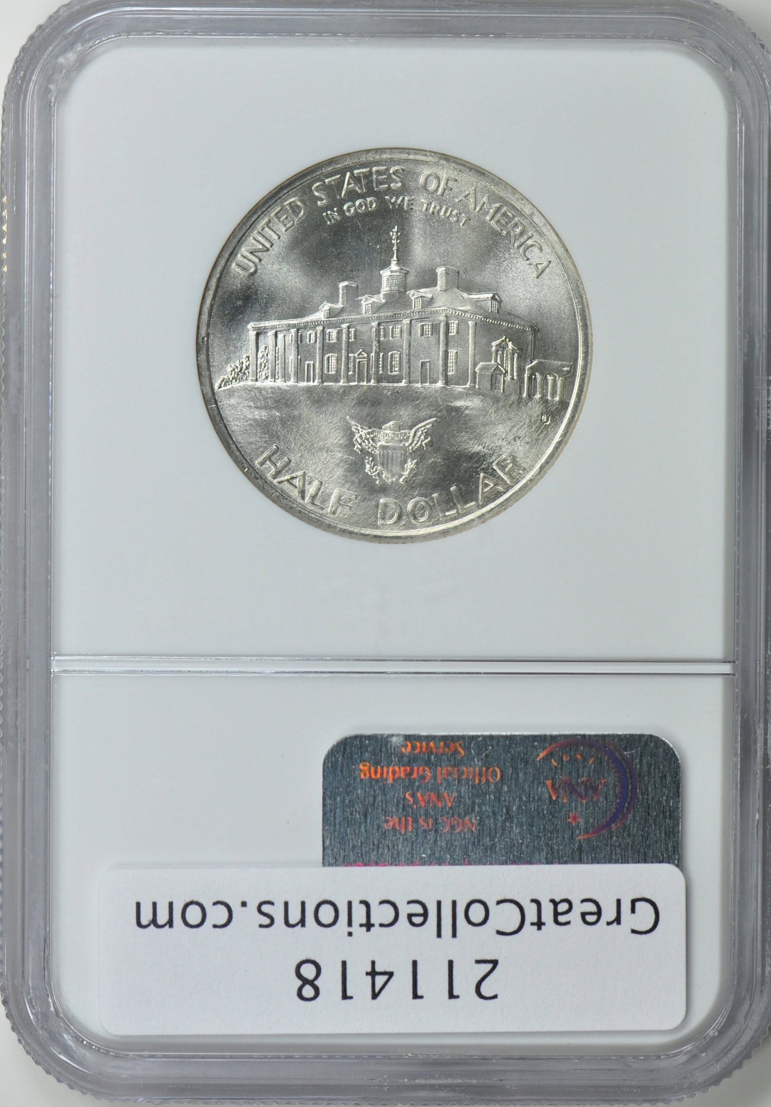 1982-D George Washington 250th Anniversary of Birth Silver Half