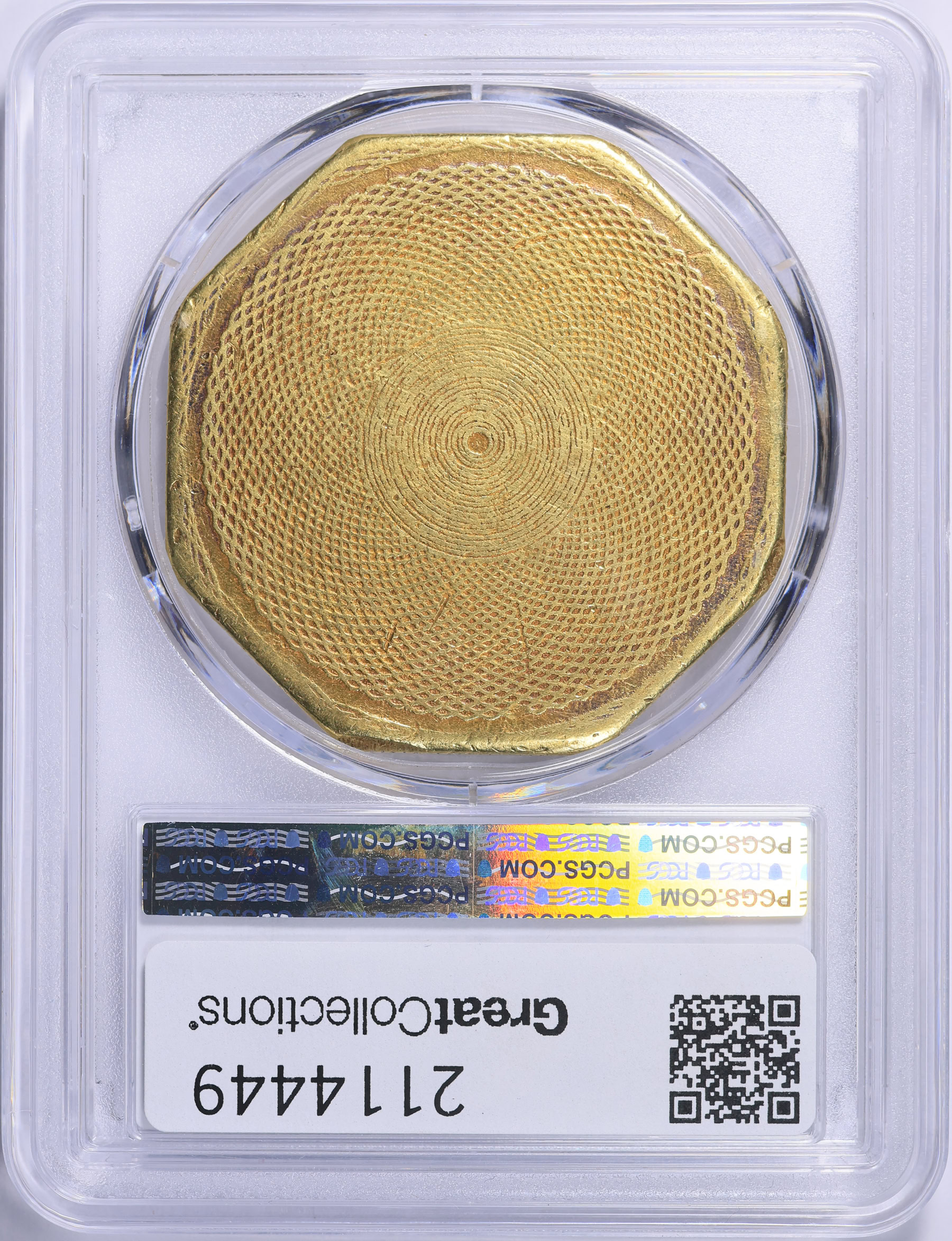 1851 California Gold $50 U.S. Gold Assay Office Augustus Humbert