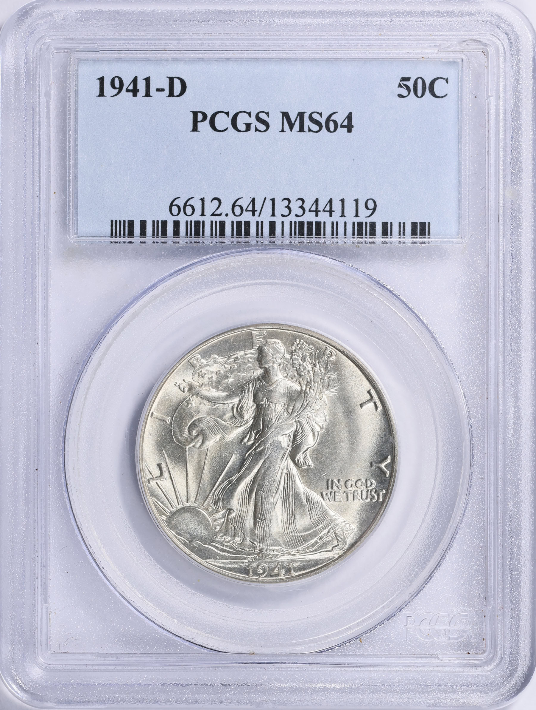 1941-D Walking Liberty Half Dollar PCGS MS-64 (Item 2114755 ...