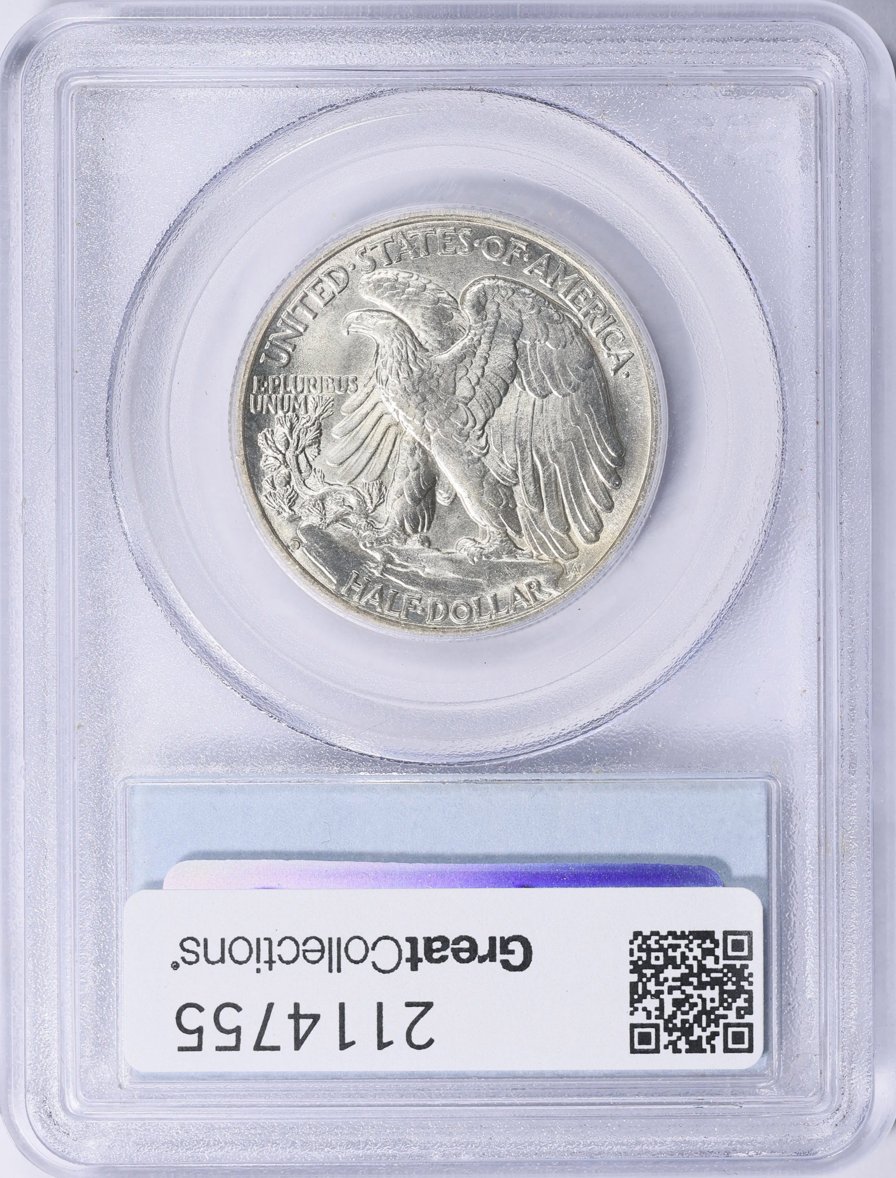1941-D Walking Liberty Half Dollar PCGS MS-64 (Item 2114755 ...