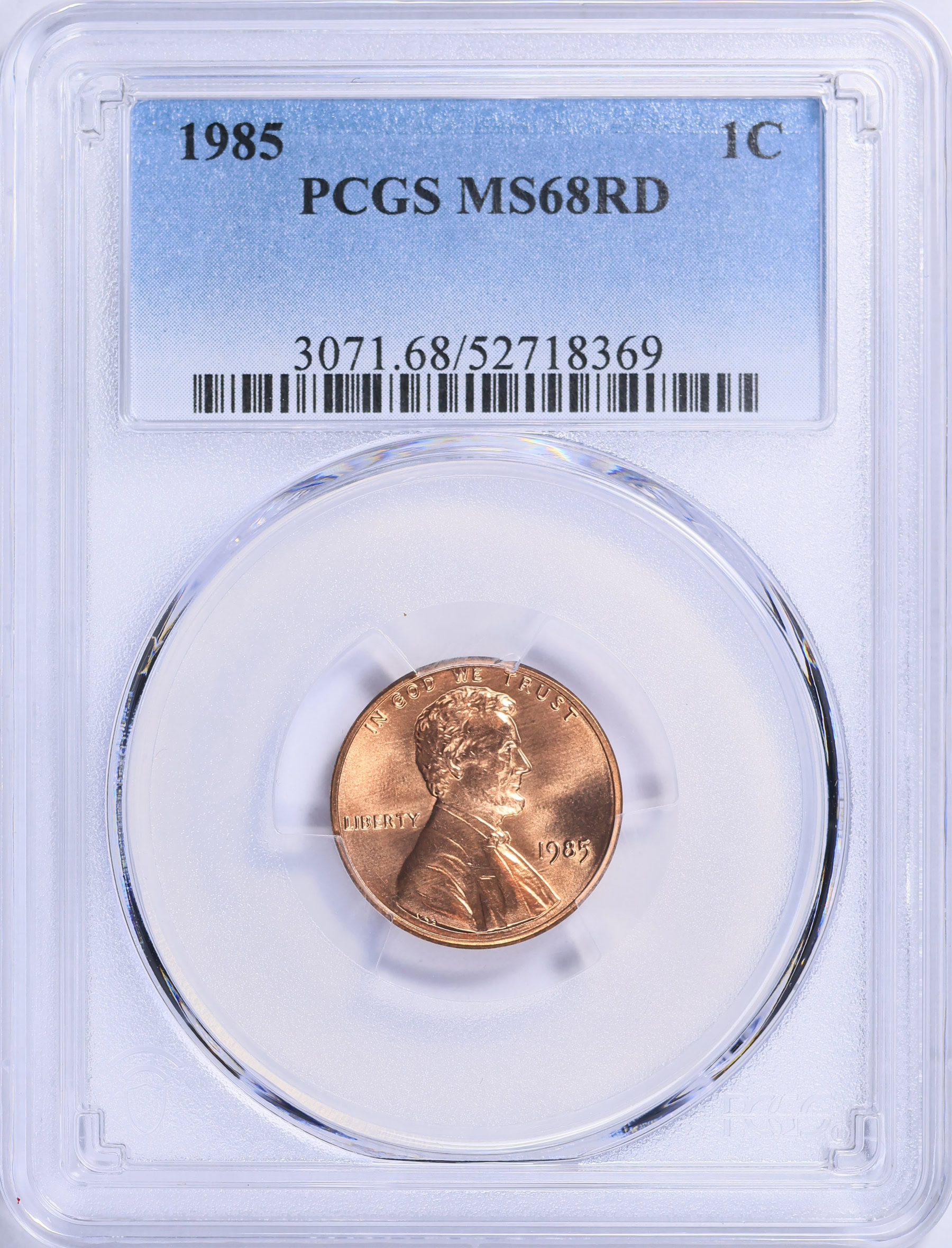 1985 Lincoln Cent PCGS MS-68 RD (Item 2116907) | GreatCollections Coin ...