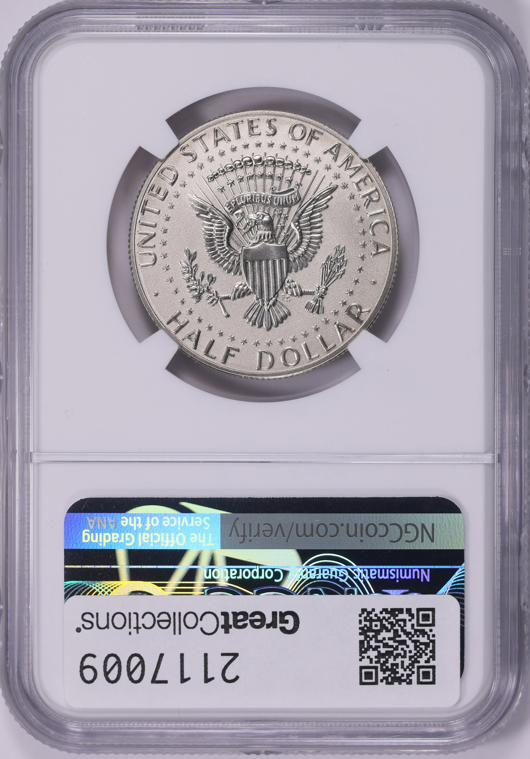 2019-S Kennedy Half Dollar Enhanced Reverse Proof NGC Proof-70 (Item ...