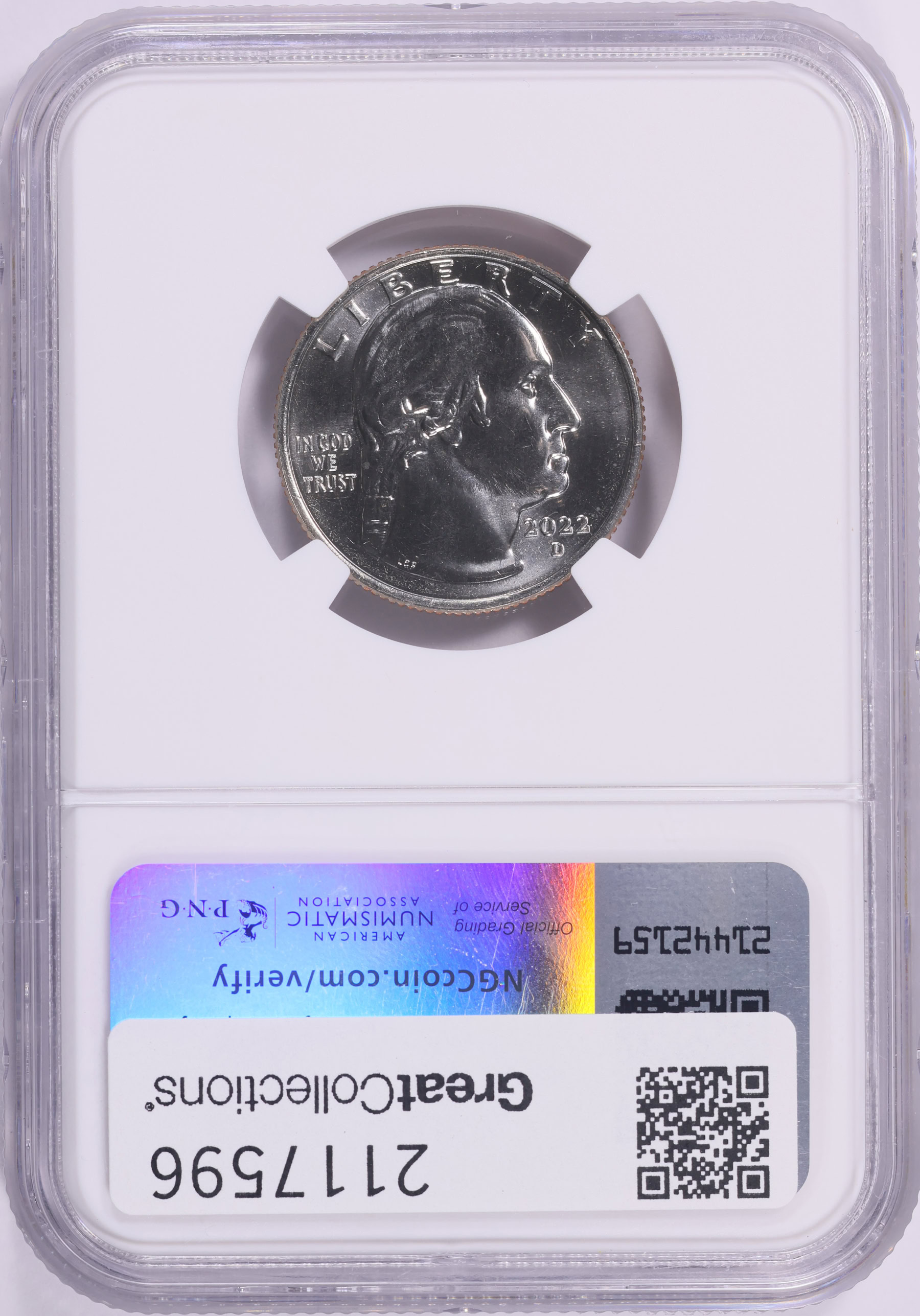 2022-D American Women Quarter Maya Angelou NGC MS-68 (Washington Label ...