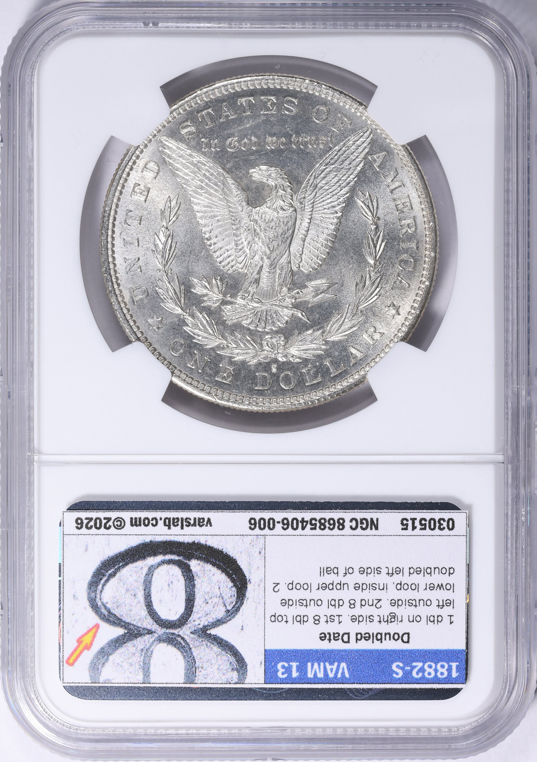 1882-S Morgan Silver Dollar NGC MS-64 (VSS VAM-13) (Item 2117772