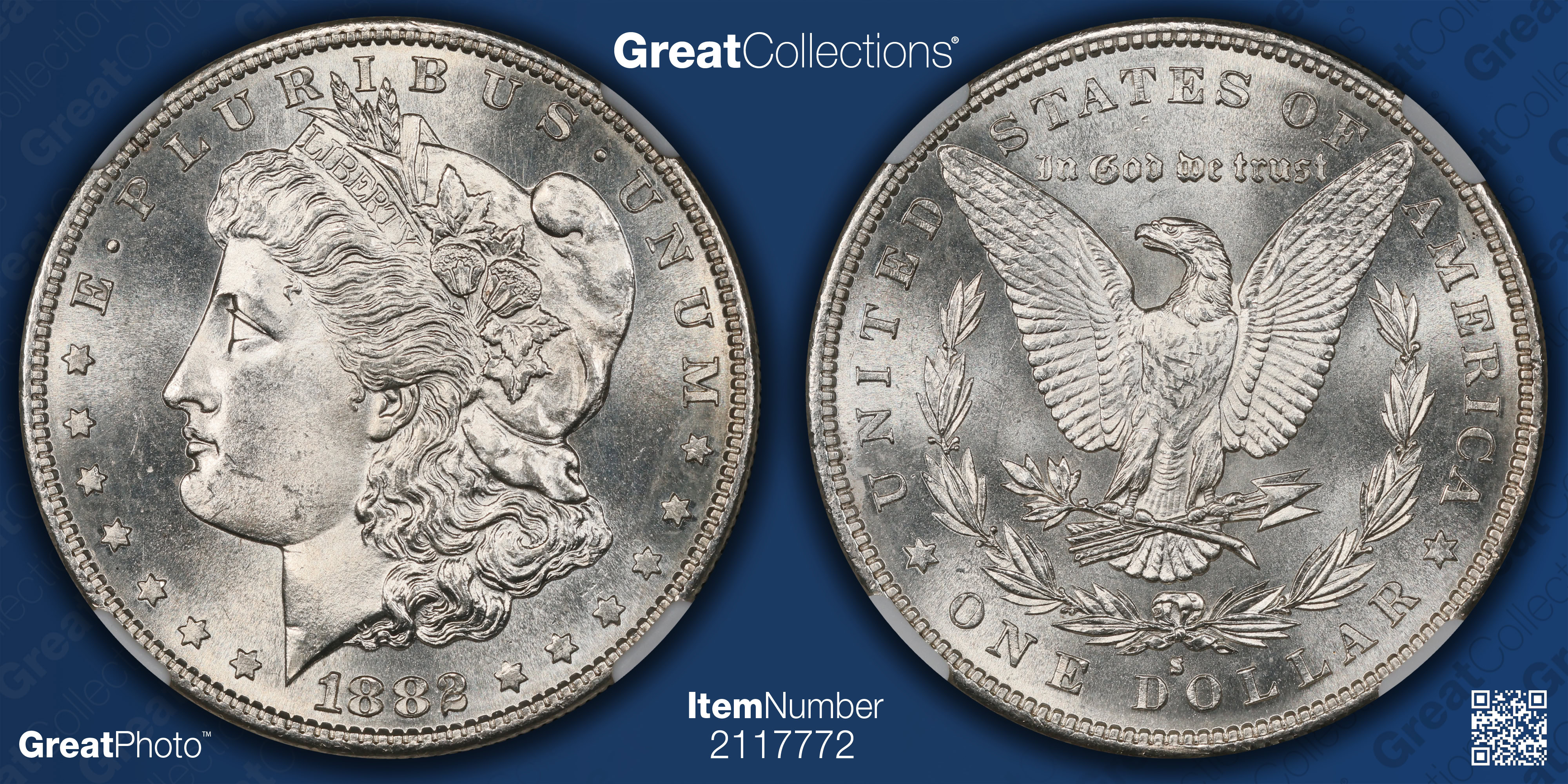 1882-S Morgan Silver Dollar NGC MS-64 (VSS VAM-13) (Item 2117772