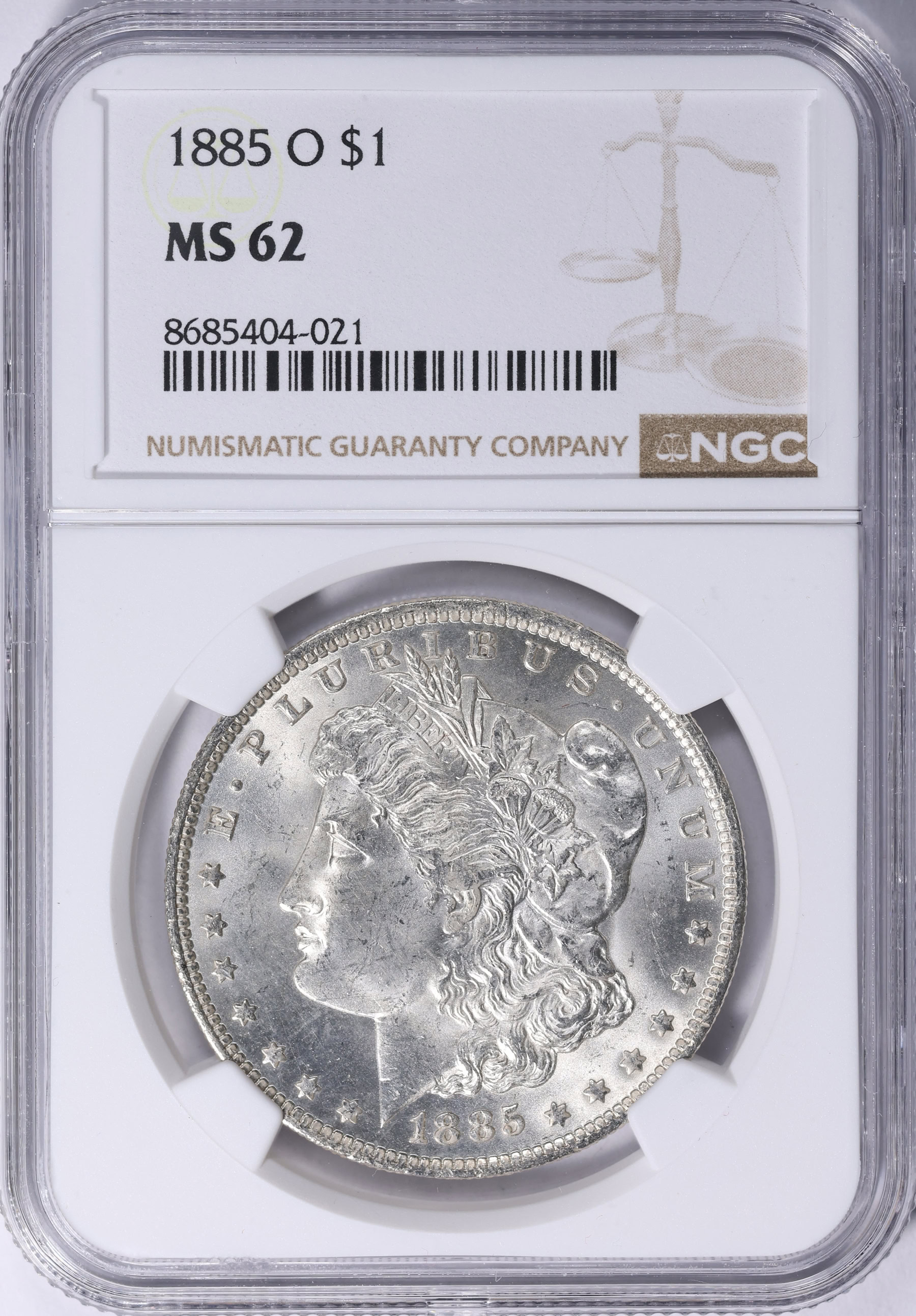 1885-O Morgan Silver Dollar NGC MS-62 (VSS VAM-5) (Item 2117777 ...