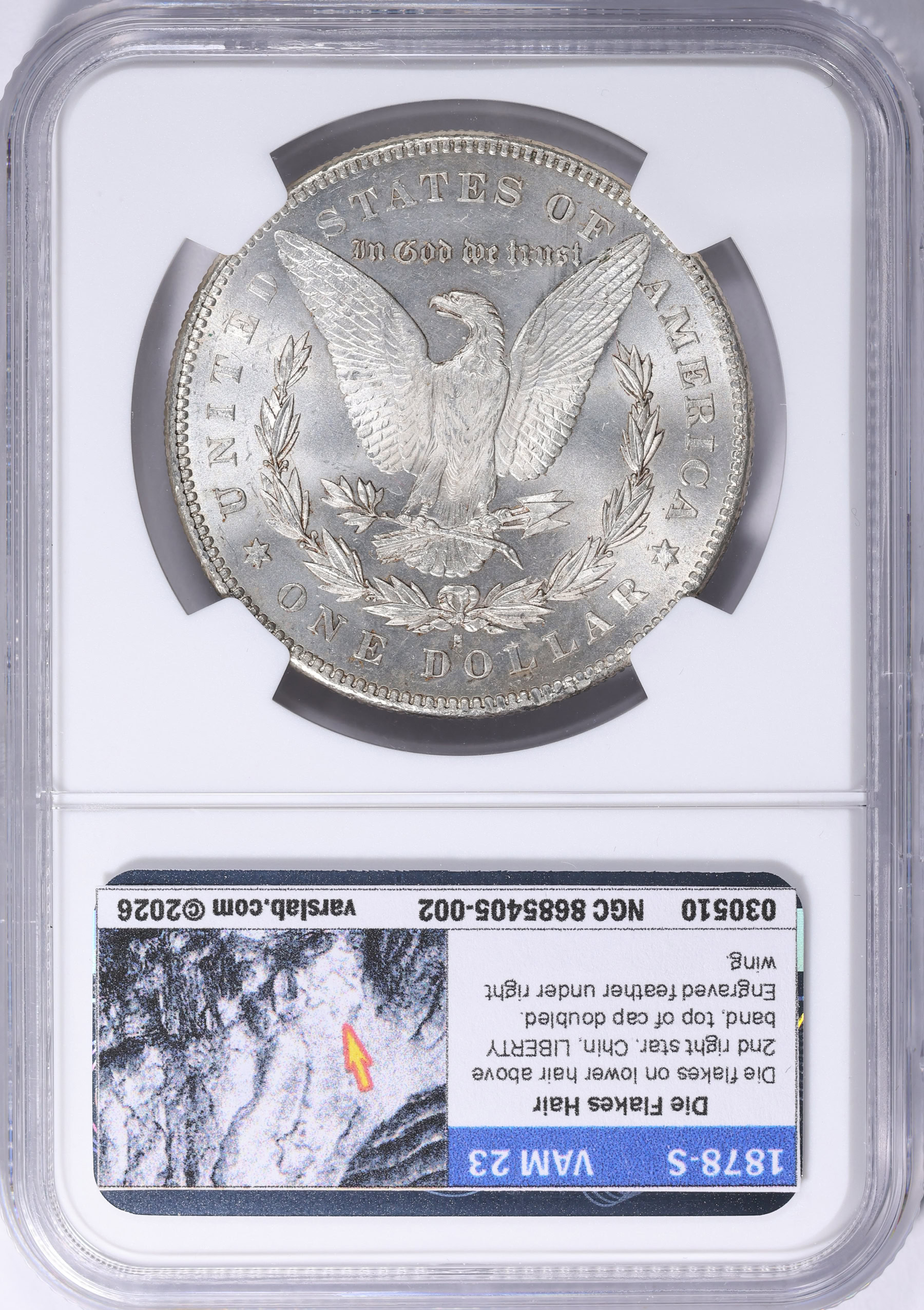 1878-S Morgan Silver Dollar NGC MS-63 (VSS VAM-23) (Item 2117784