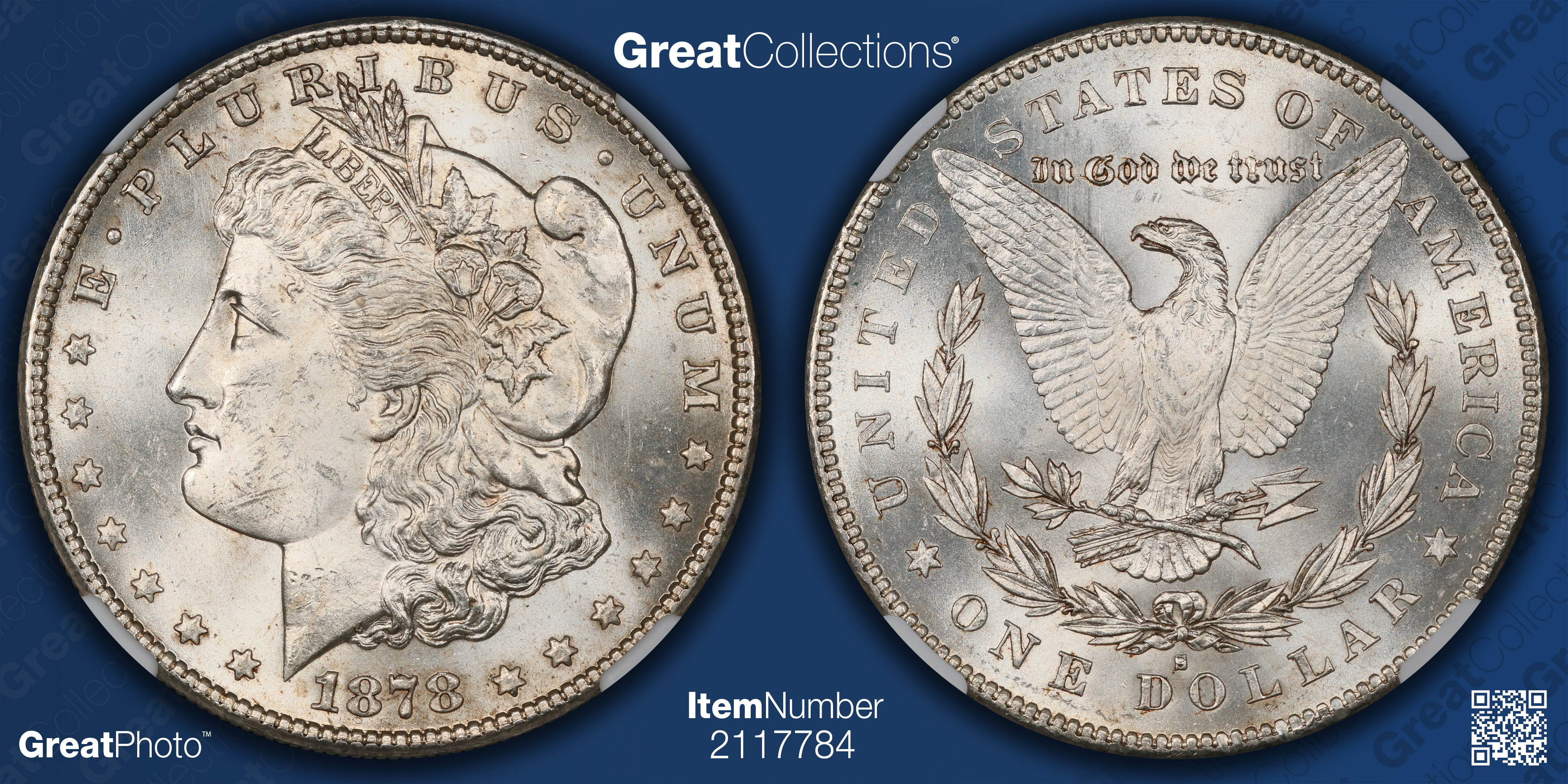 1878-S Morgan Silver Dollar NGC MS-63 (VSS VAM-23) (Item 2117784