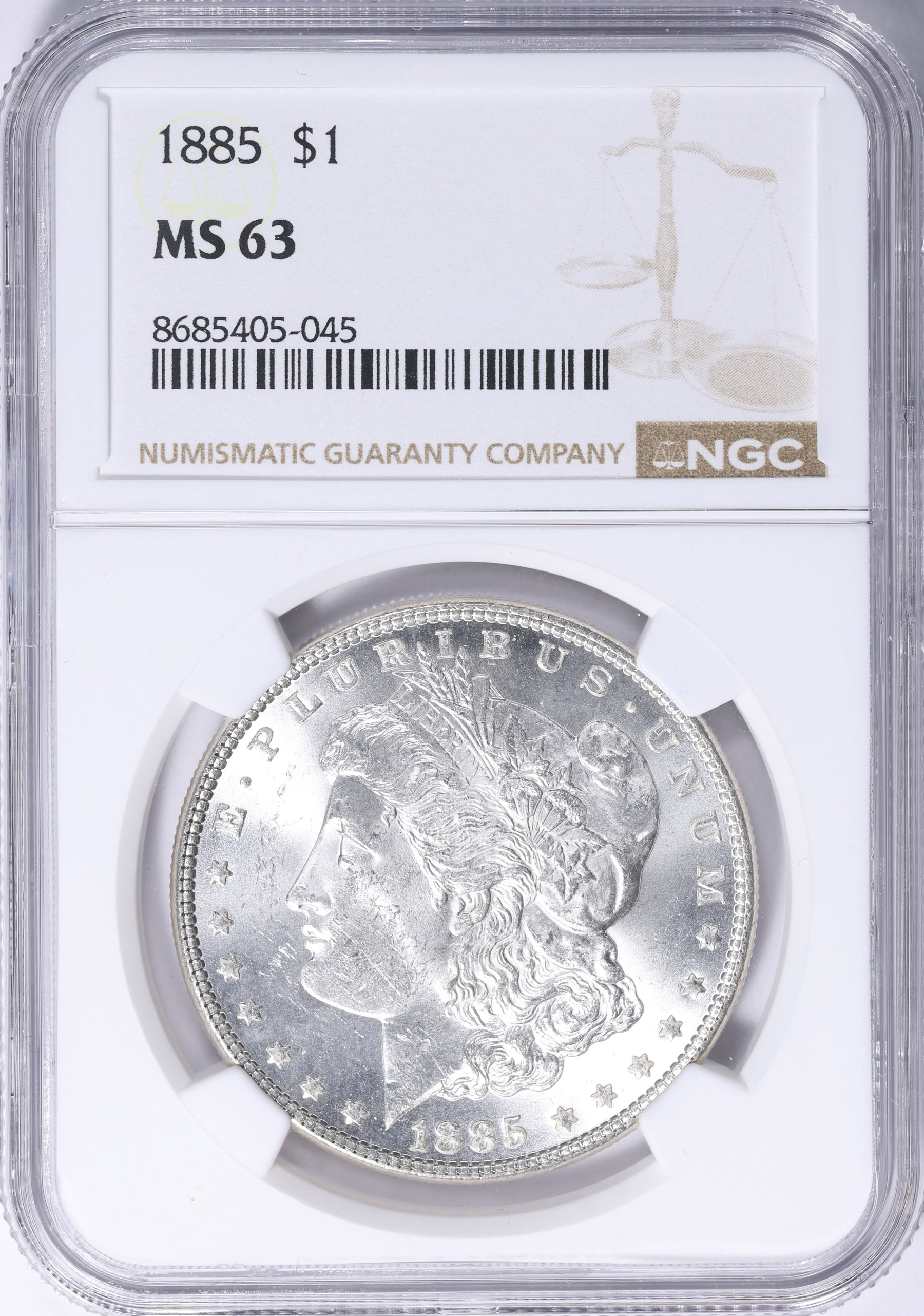 1885 Morgan Silver Dollar NGC MS-63 (VSS VAM-17) (Item 2117854