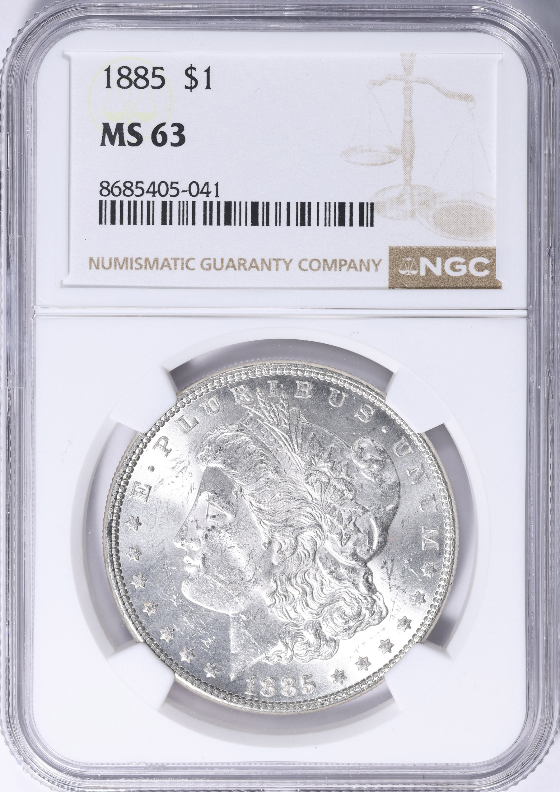 1885 Morgan Silver Dollar NGC MS-63 (VSS VAM-17) (Item 2117855