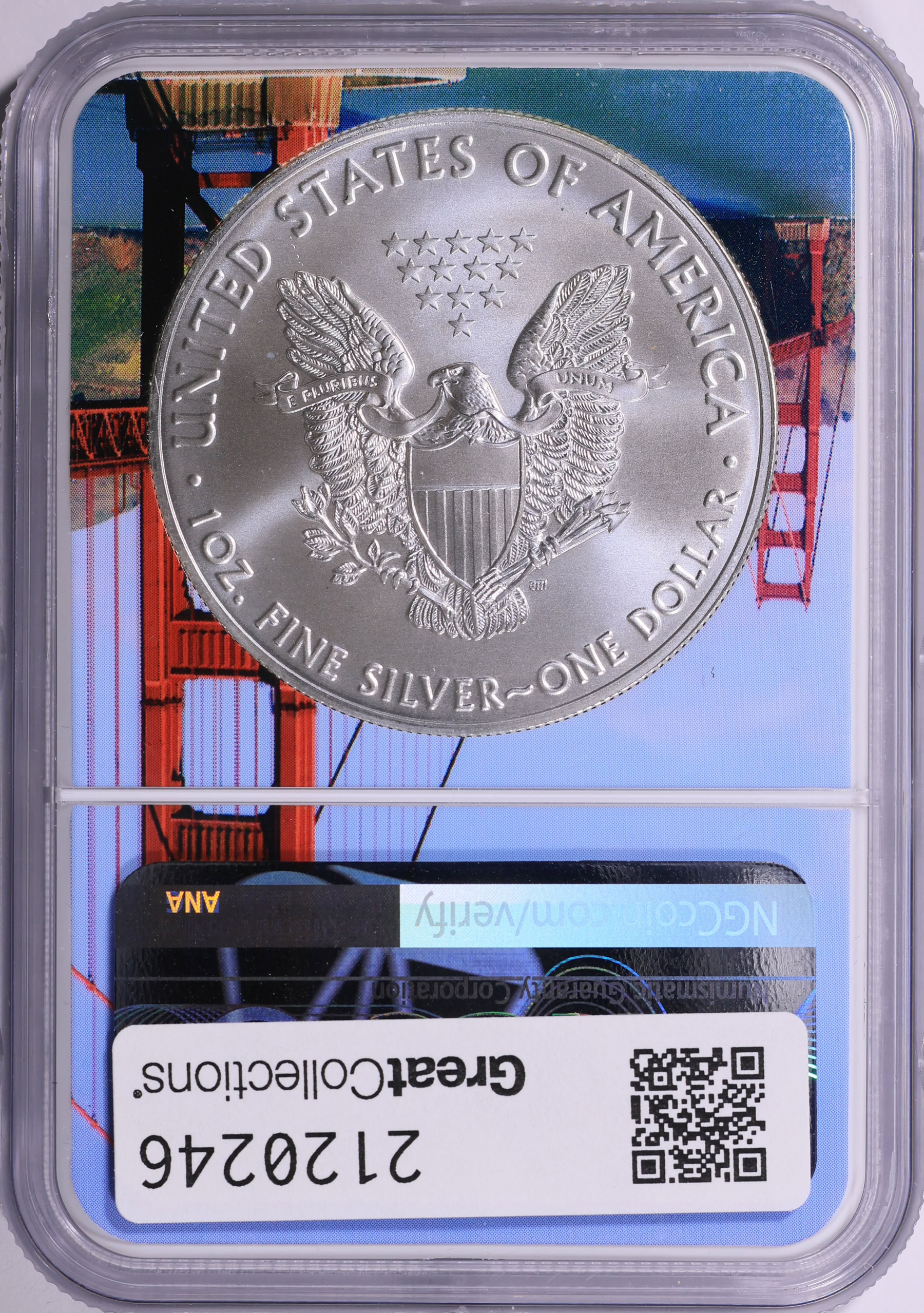 2021-(S) $1 Silver Eagle Type 1 Emergency Production Struck at San