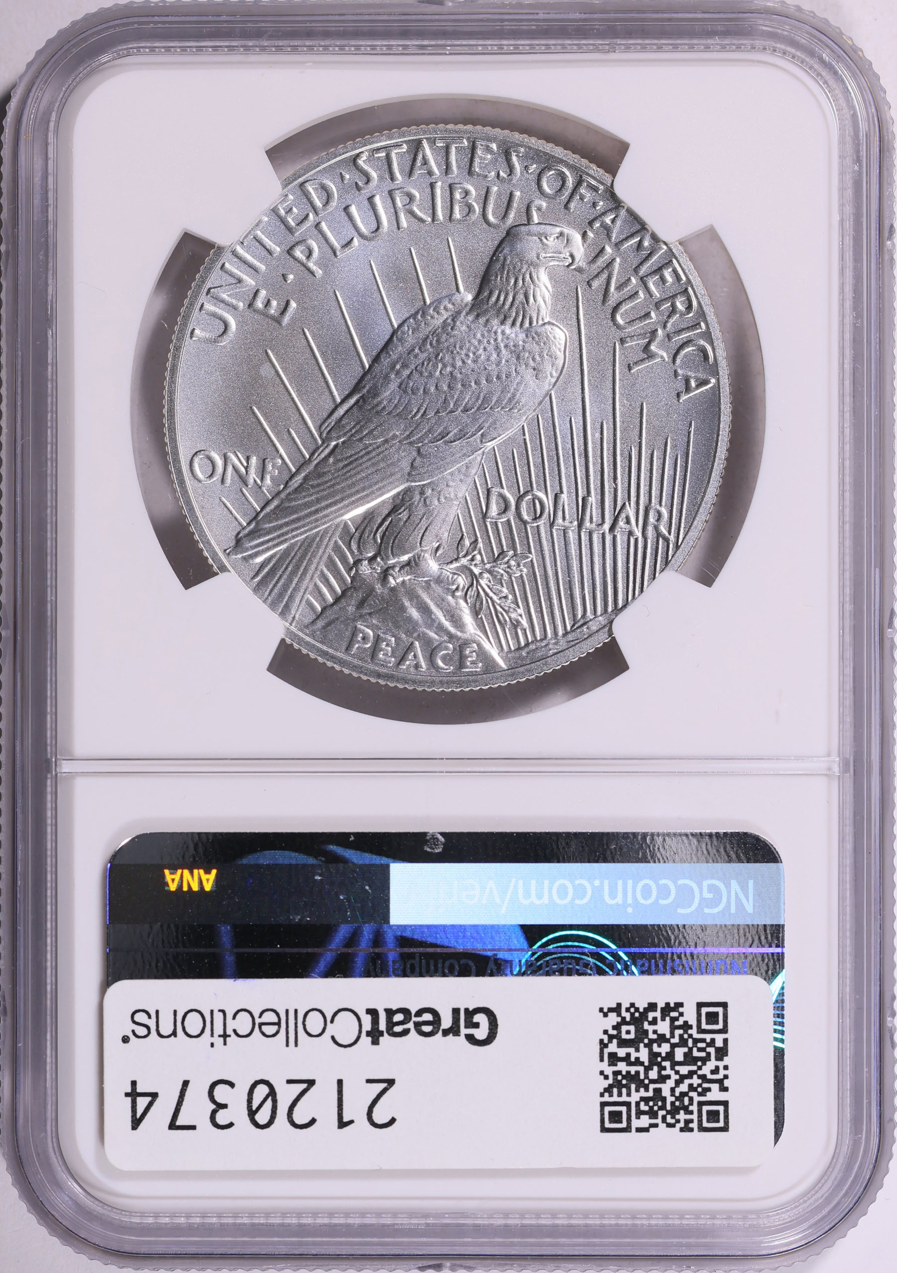 2025 Peace Silver Dollar Advance Releases NGC MS-70 (David J