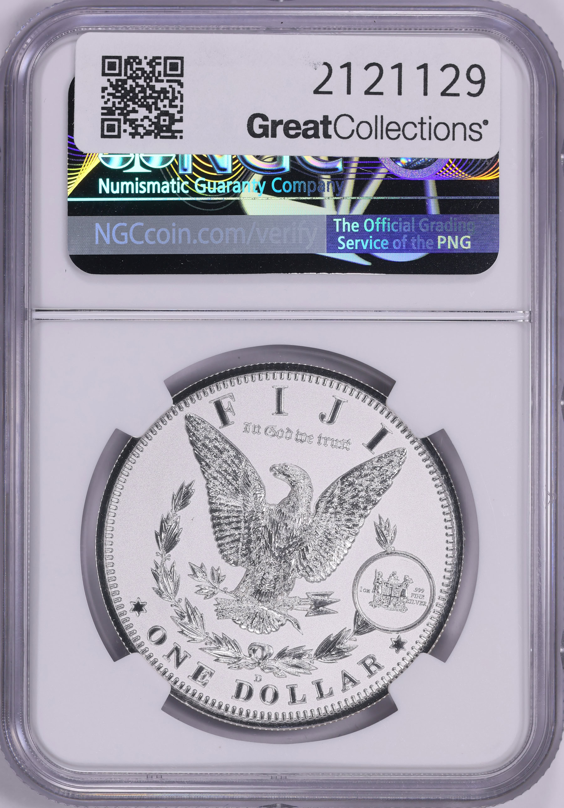 Fiji 2022-D Silver Dollar Morgan Dollar D Privy Reverse Proof Early ...