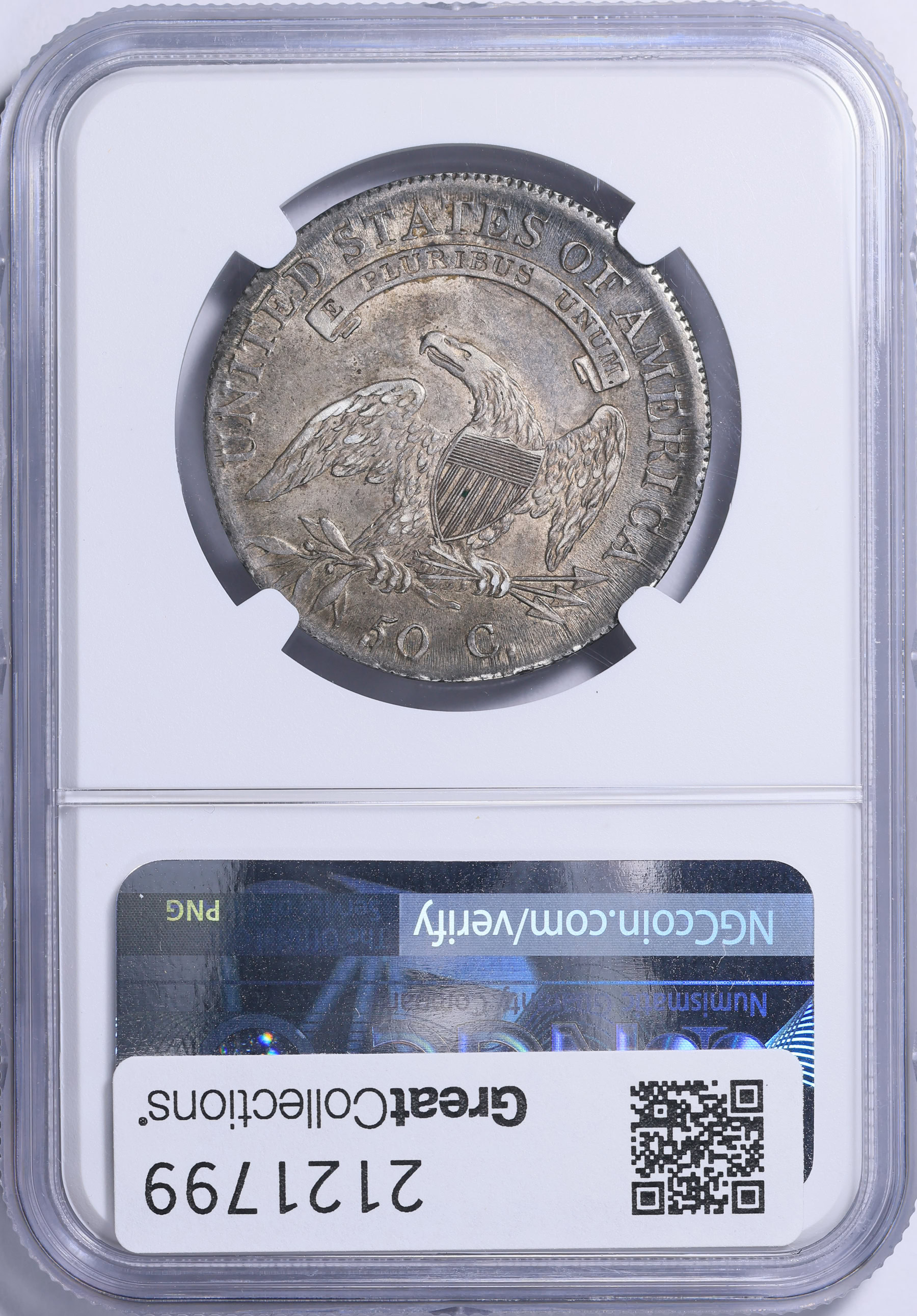 1808 Capped Bust Half Dollar NGC AU-55 (CAC Green) (Item 2121799
