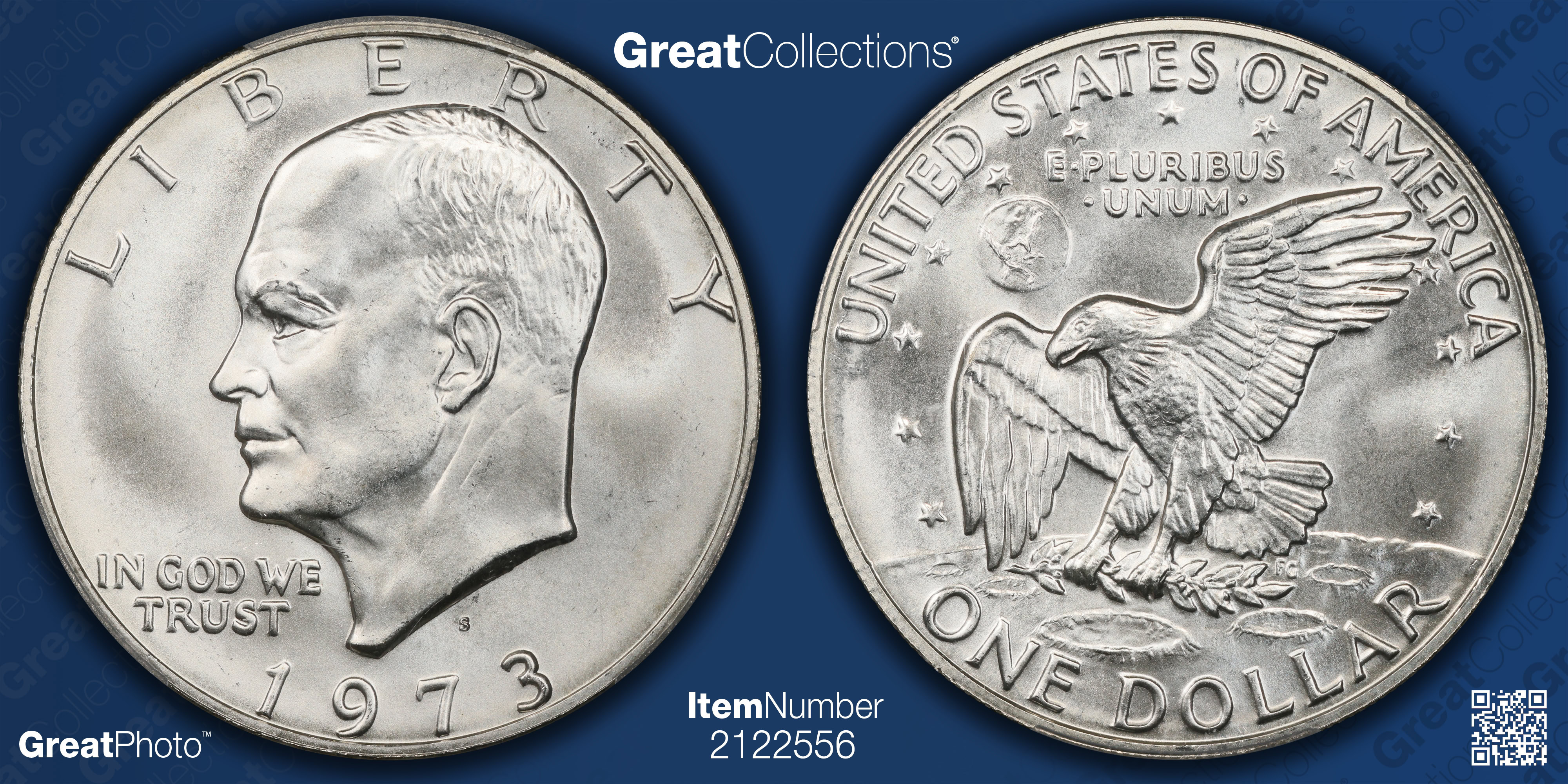 1973-S Eisenhower Dollar Silver PCGS MS-68 (CAC Green) (Item