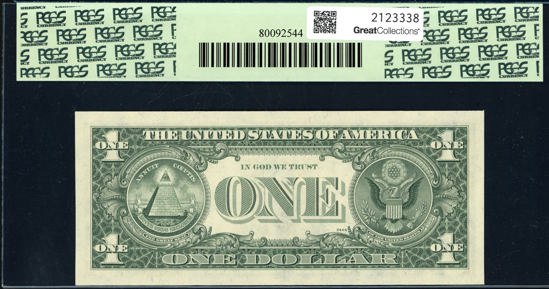 Fr. 1909-J (JB Block) 1977 $1 Kansas City Federal Reserve Error Note ...