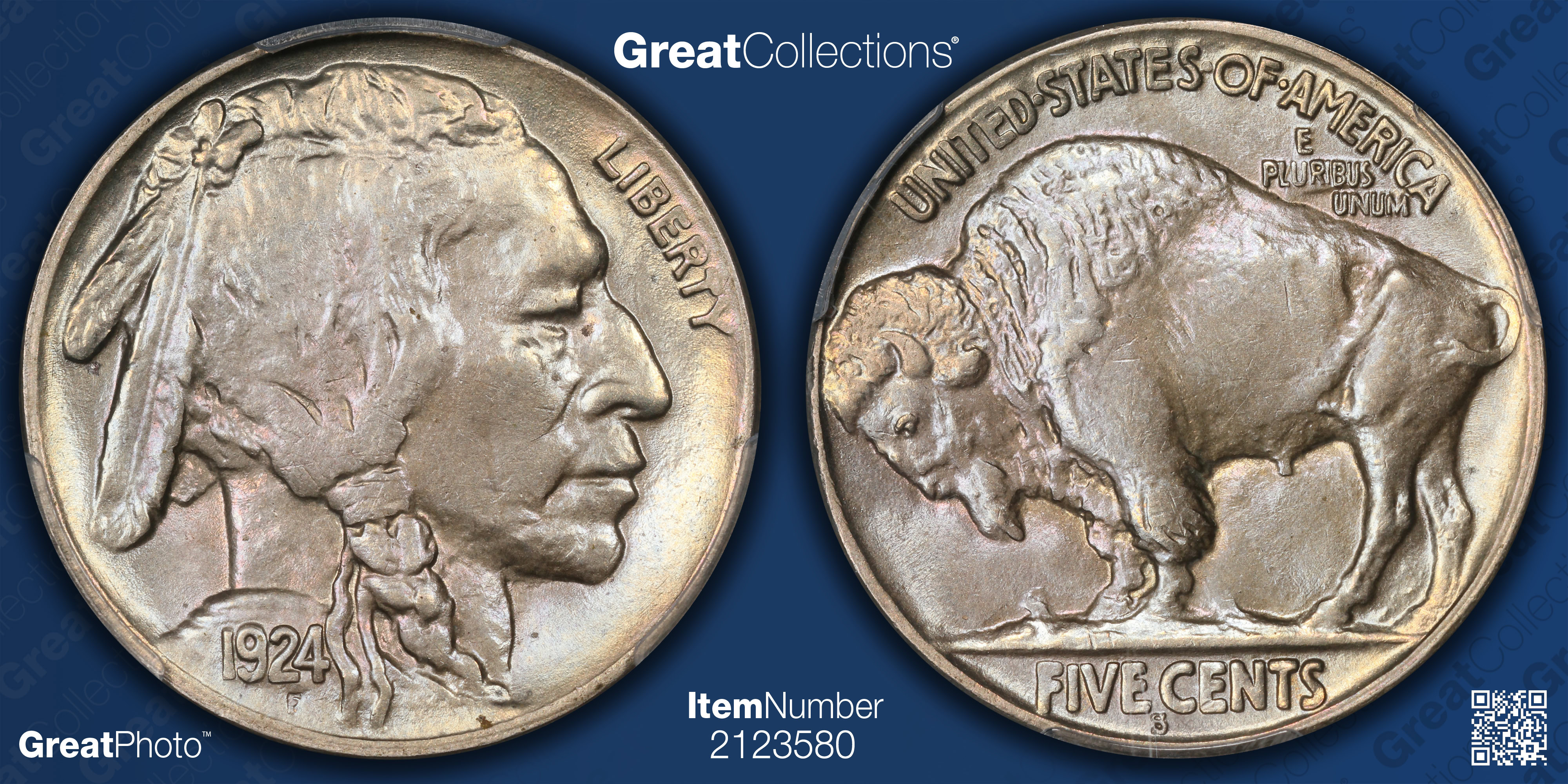 1924-S Buffalo Nickel PCGS MS-65 (Toned) (Item 2123580