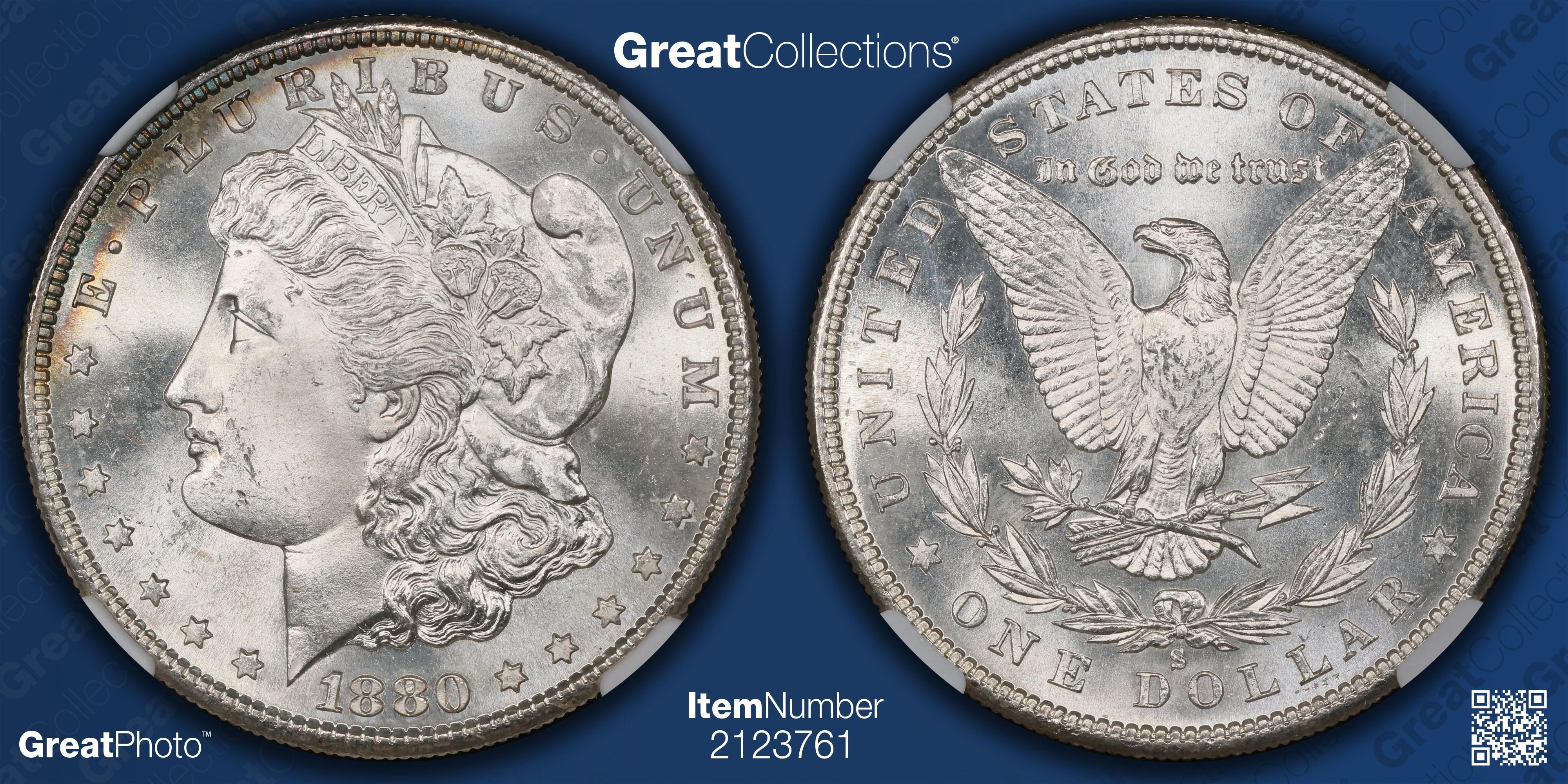 1880/79-S Morgan Silver Dollar 80/79 Large S VAM-9 *Top 100* NGC