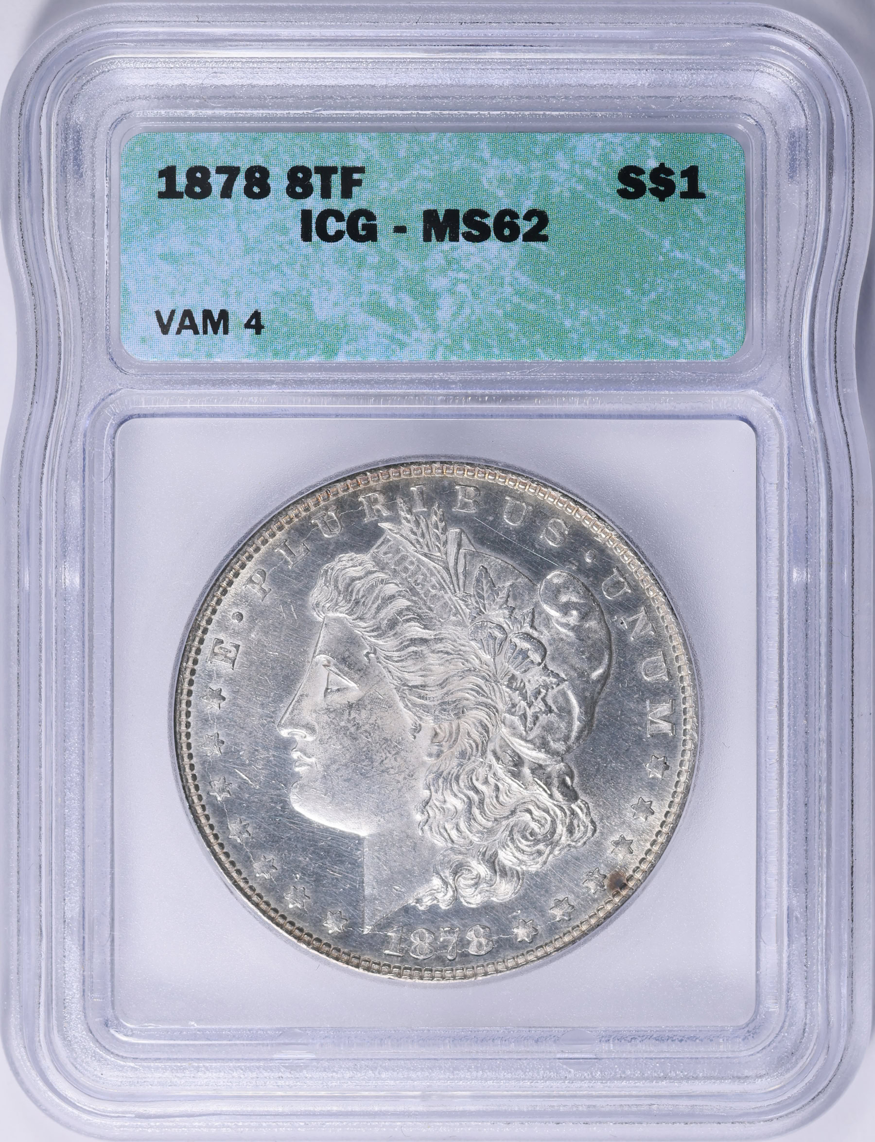 1878 8TF Morgan Silver Dollar VAM-4 ICG MS-62 (Item 2124684 ...