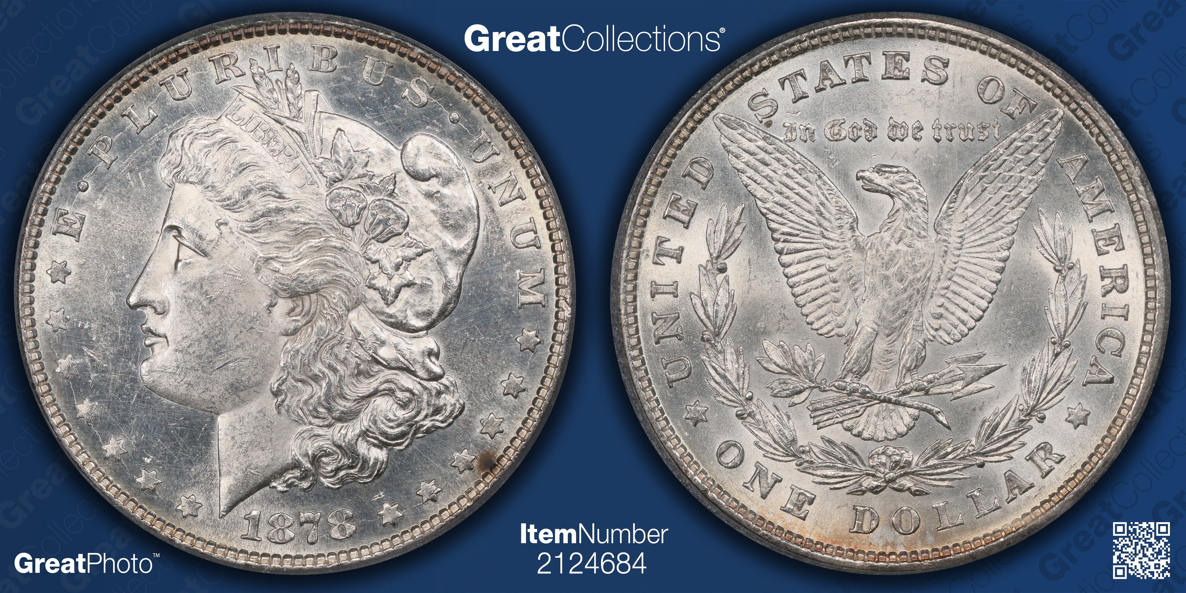 1878 8TF Morgan Silver Dollar VAM-4 ICG MS-62 (Item 2124684 ...