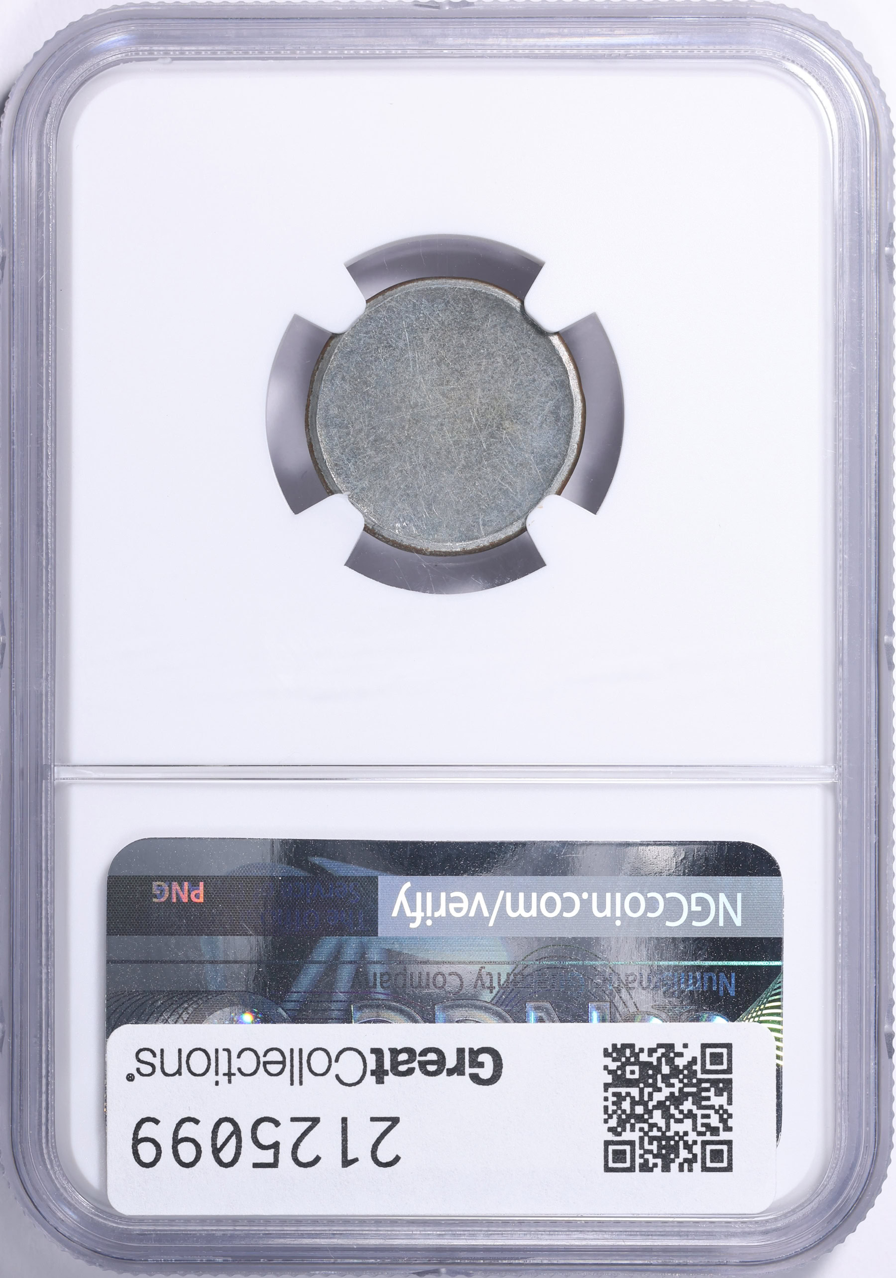 Mint Error ND (1943) Lincoln Cent Planchet 96% Zinc, 4% Iron NGC