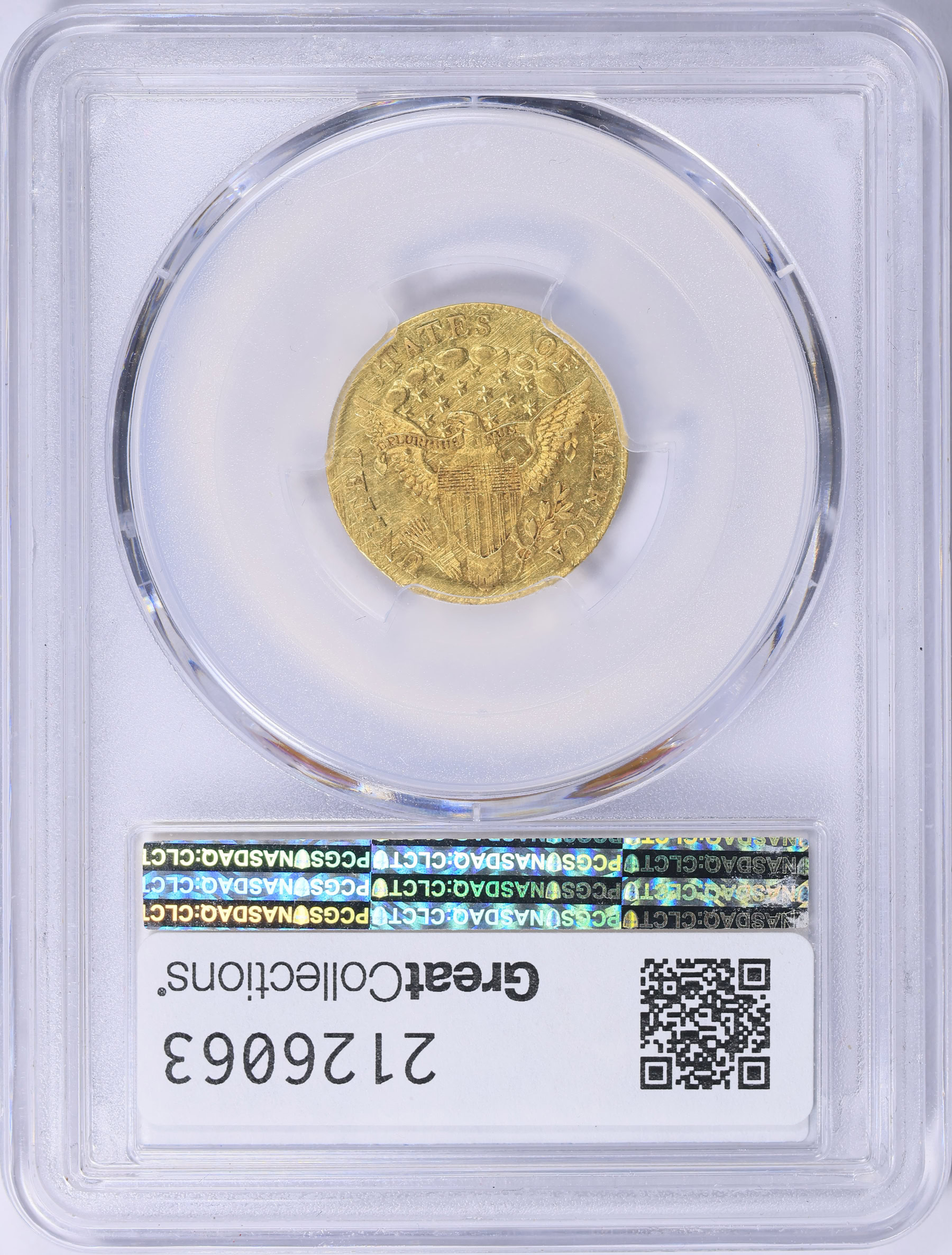 1804 Capped Bust Right Gold Quarter Eagle 14 Reverse Stars PCGS AU-58 ...