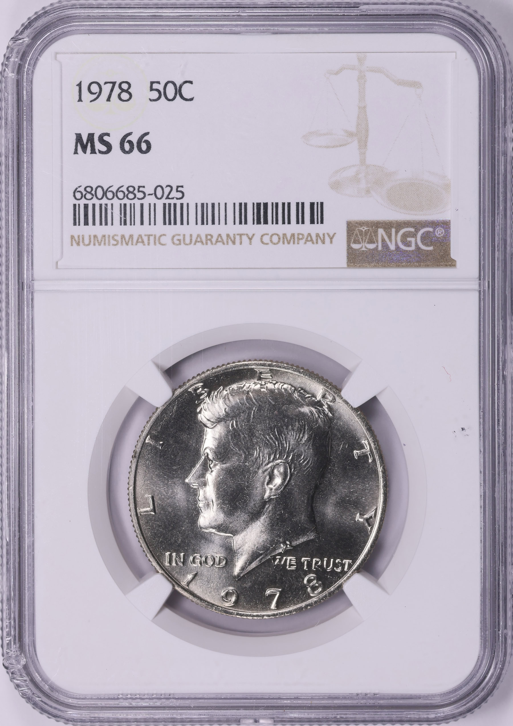 1978 Kennedy Half Dollar NGC MS-66 (Item 2129455) | GreatCollections ...