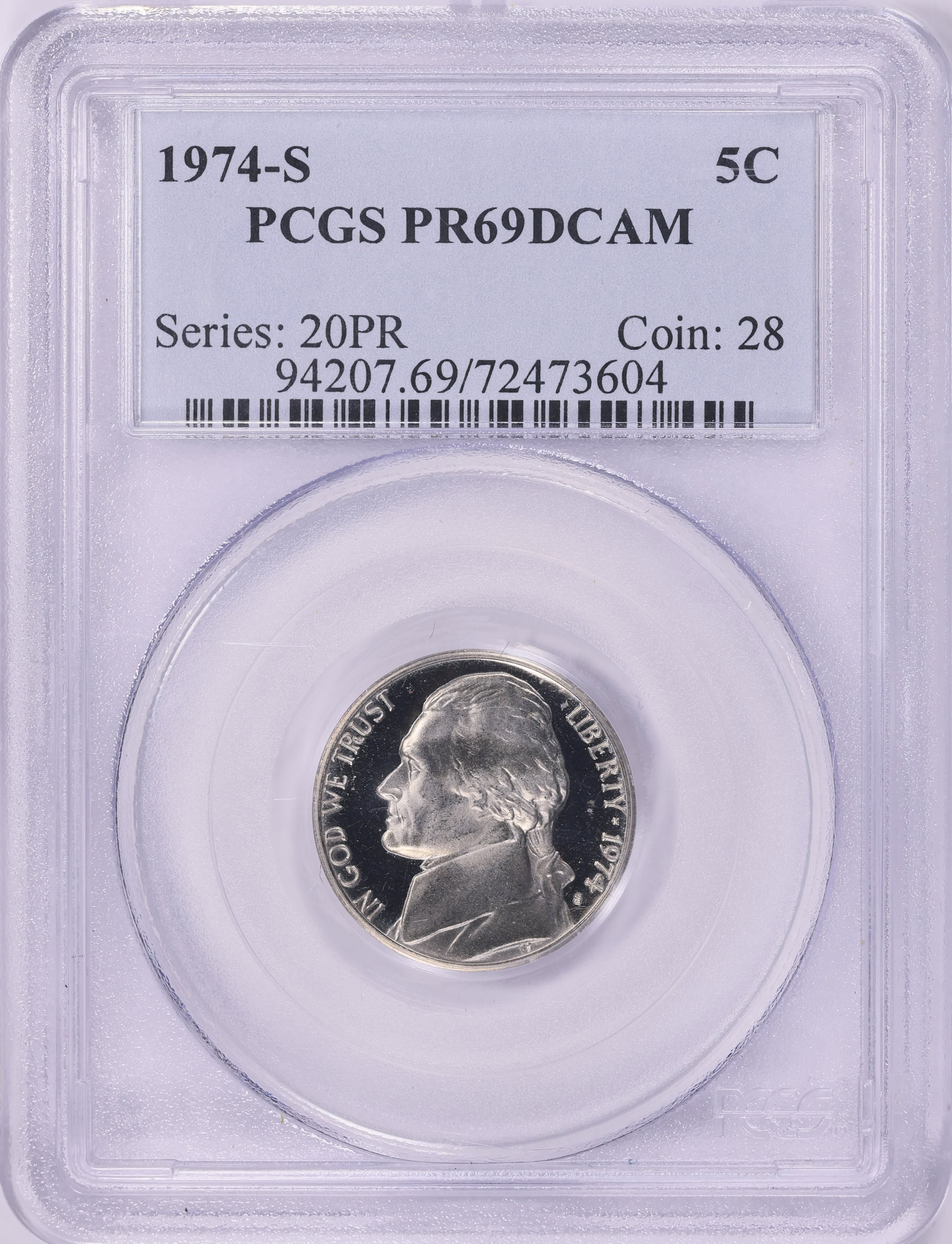 最も優遇 PCGS POP1 独50Pf 1974-F PR69DCAM 【博物館級】PCGS