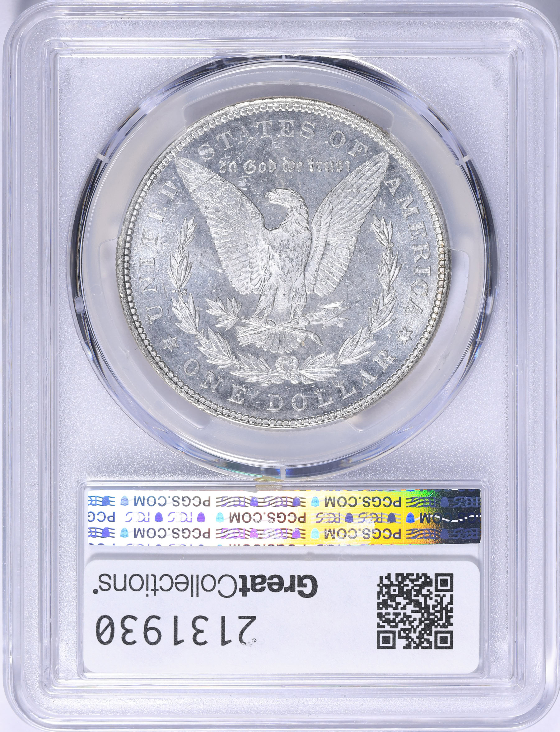 1878 7TF Morgan Silver Dollar Reverse of 1879 PCGS MS-63 (CAC