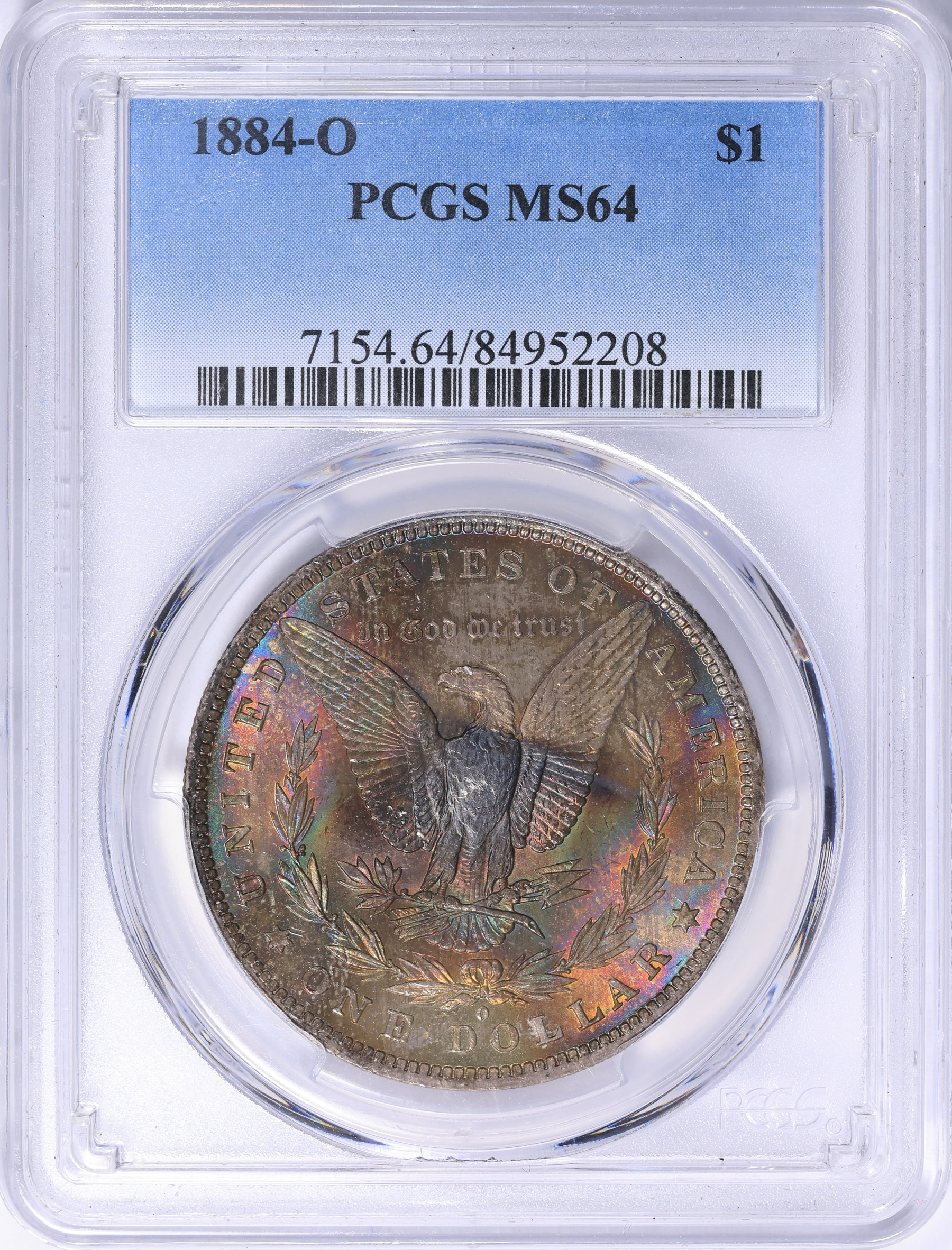 1884-O Morgan Silver Dollar PCGS MS-64 (Toned) (Item 2131967