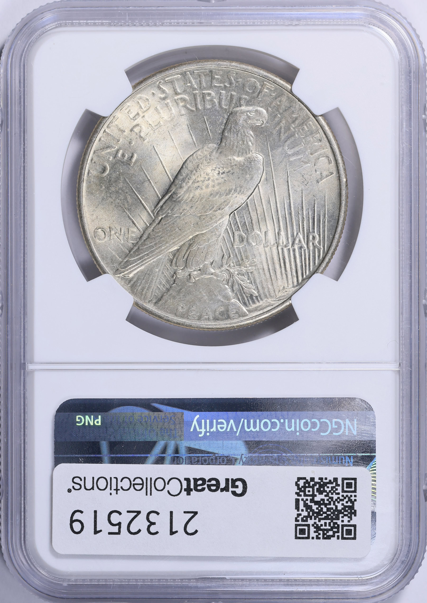 1925 Peace Silver Dollar NGC MS-64 (Item 2132519