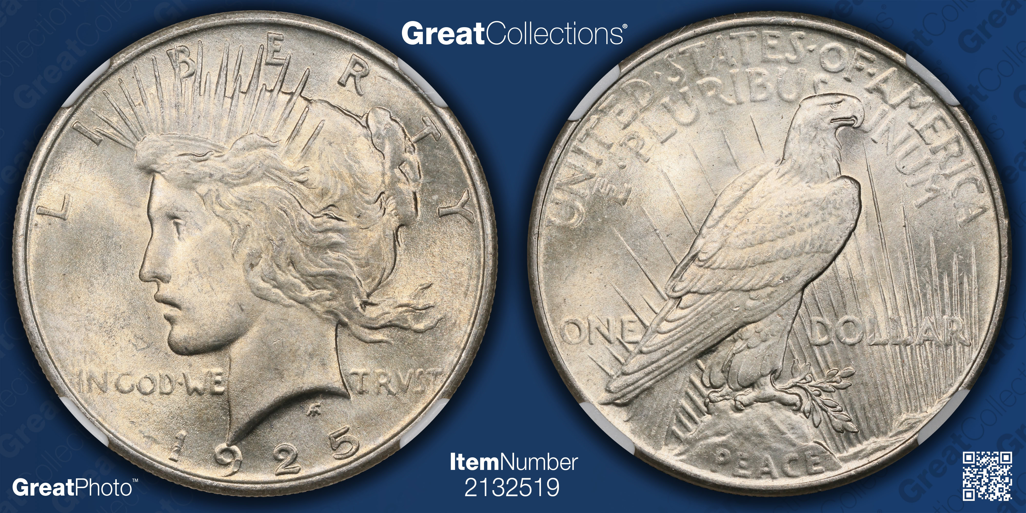 1925 Peace Silver Dollar NGC MS-64 (Item 2132519