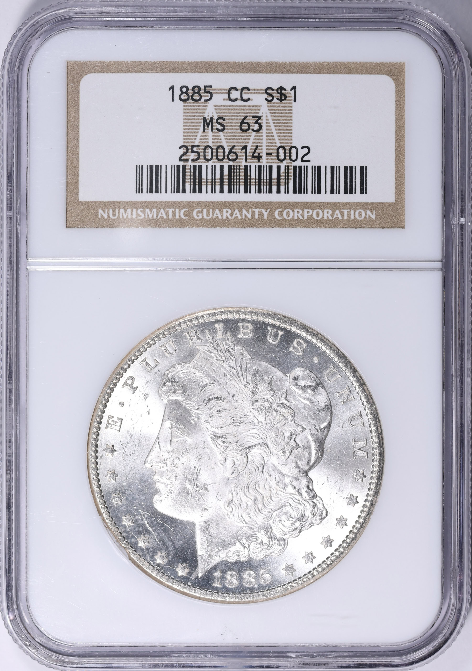 1885-CC Morgan Silver Dollar VAM-3 NGC MS-63 (Item 2132811